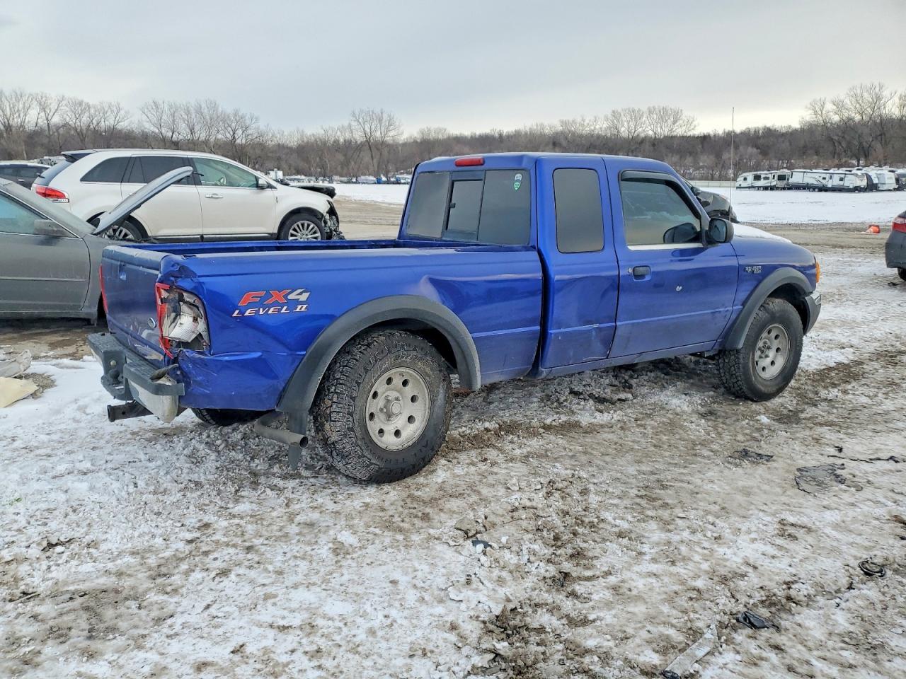2003 Ford Ranger Super Cab Blue vin: 1FTZR45E13PA67694