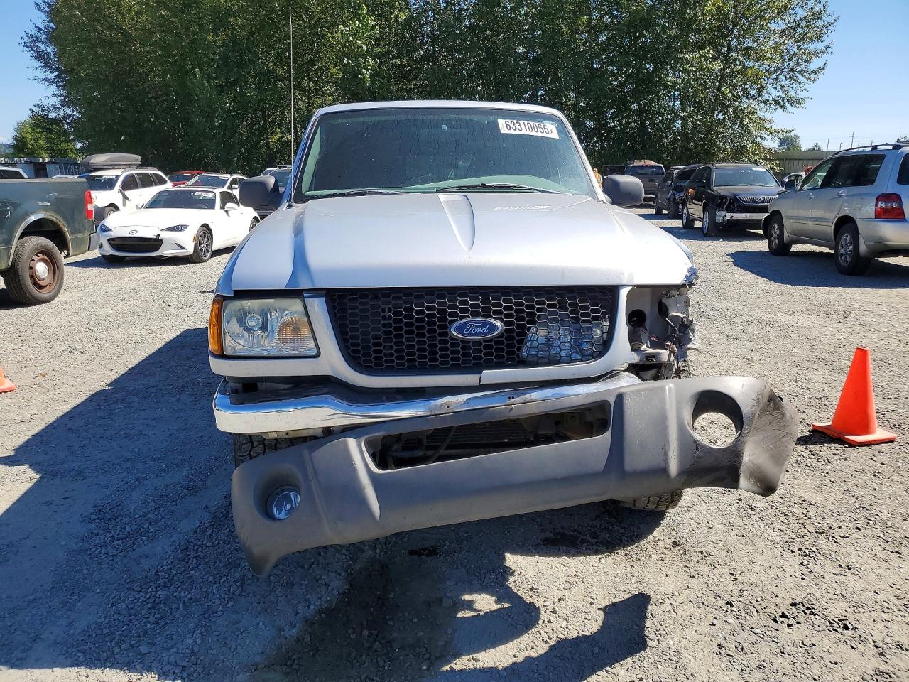 2003 Ford Ranger Super Cab Silver vin: 1FTZR45E13PB03318