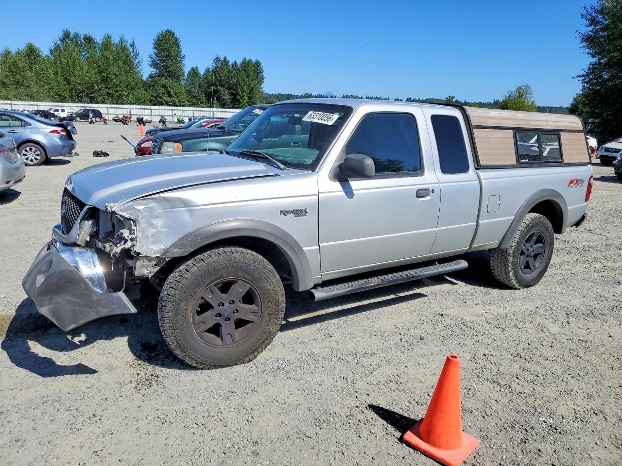 2003 Ford Ranger Super Cab Silver vin: 1FTZR45E13PB03318