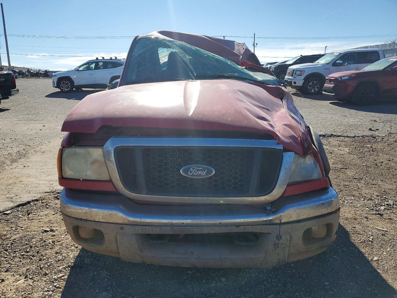 2005 Ford Ranger Super Cab Red vin: 1FTZR45E15PA71179