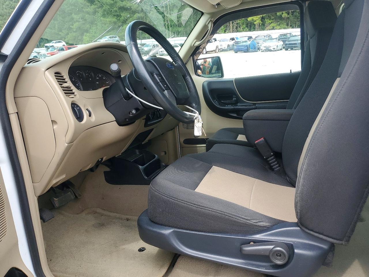2007 Ford Ranger Super Cab White vin: 1FTZR45E17PA04584