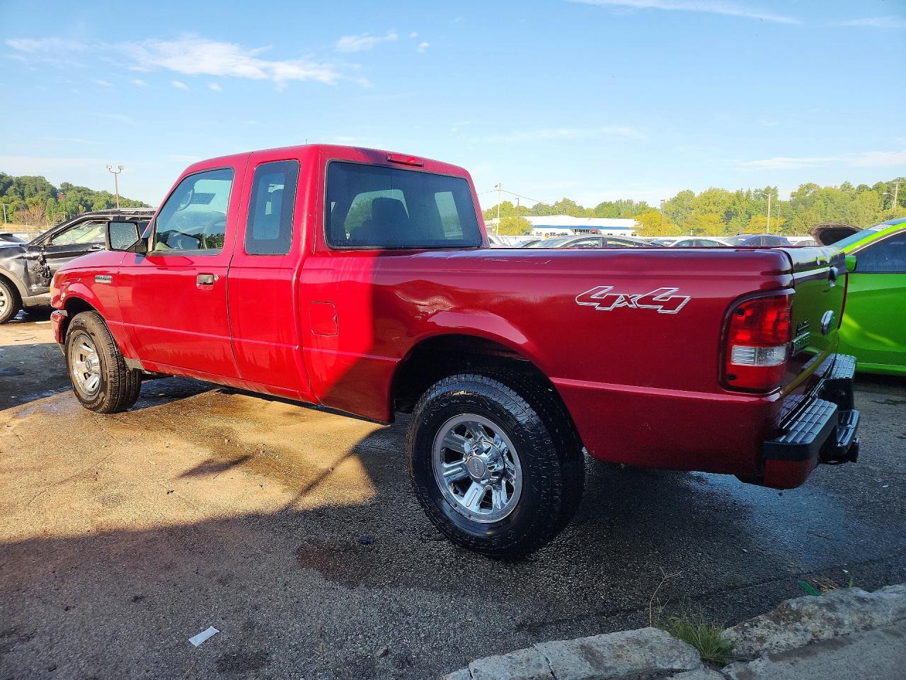 2009 Ford Ranger Super Cab Red vin: 1FTZR45E19PA37202