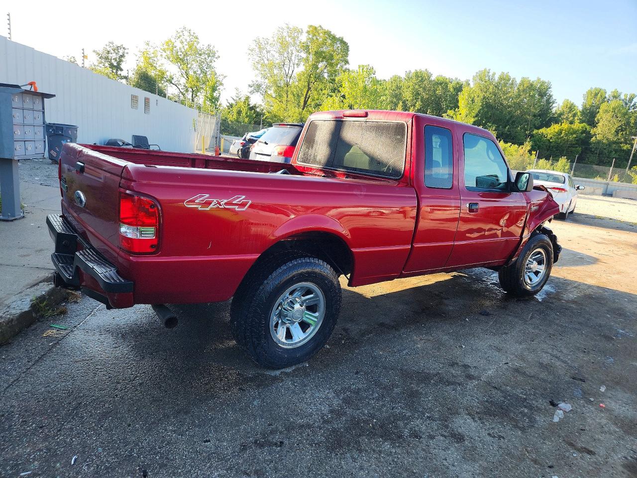 2009 Ford Ranger Super Cab Red vin: 1FTZR45E19PA37202