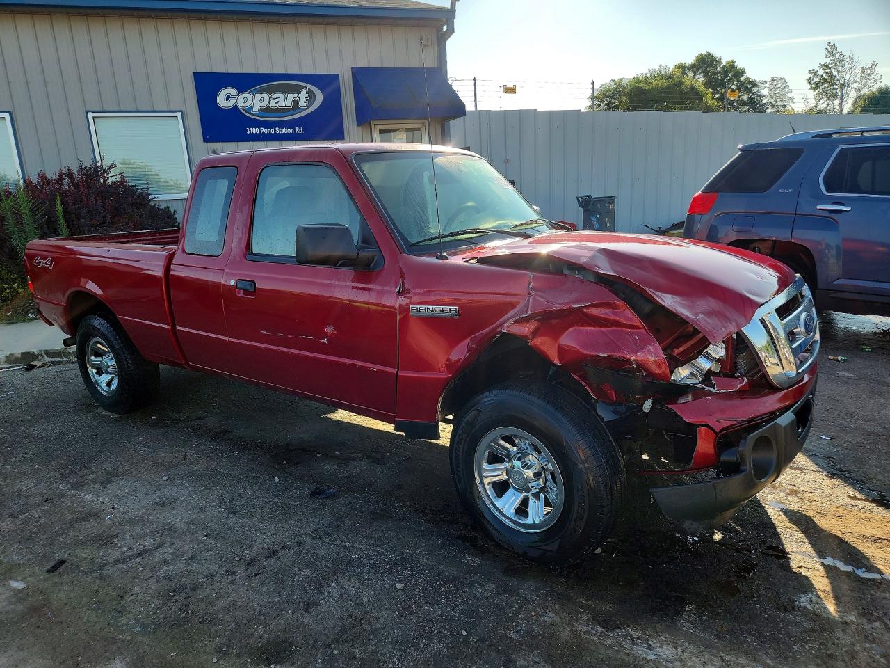 2009 Ford Ranger Super Cab Red vin: 1FTZR45E19PA37202