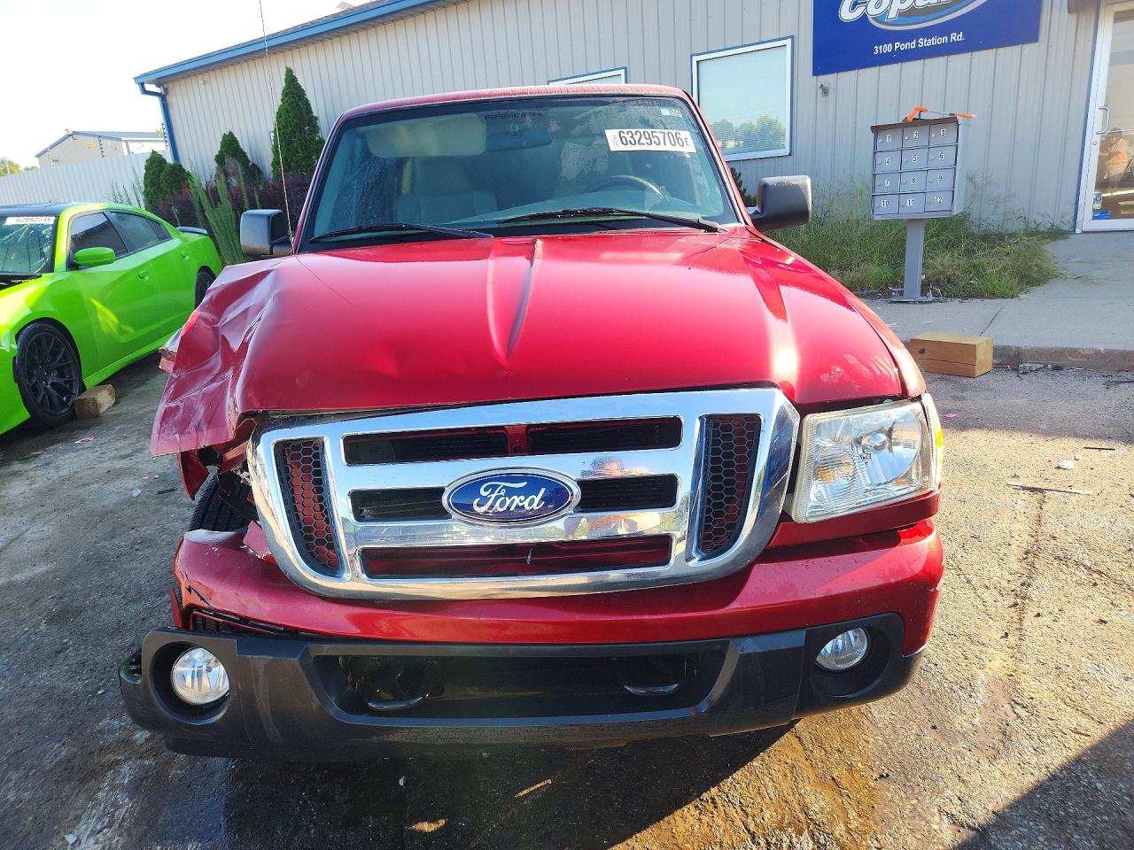2009 Ford Ranger Super Cab Red vin: 1FTZR45E19PA37202
