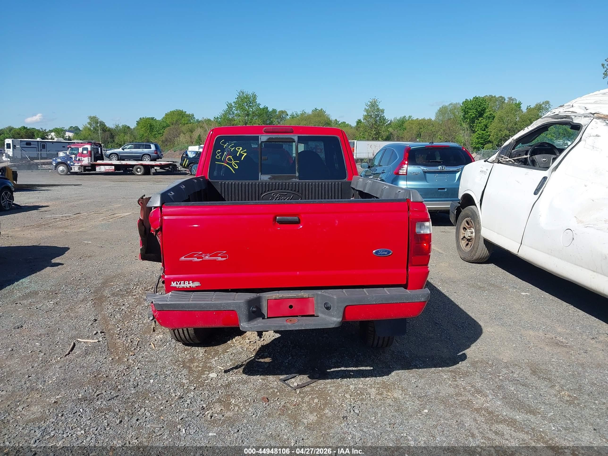 2002 Ford Ranger Edge/xlt Red vin: 1FTZR45E22TA67743