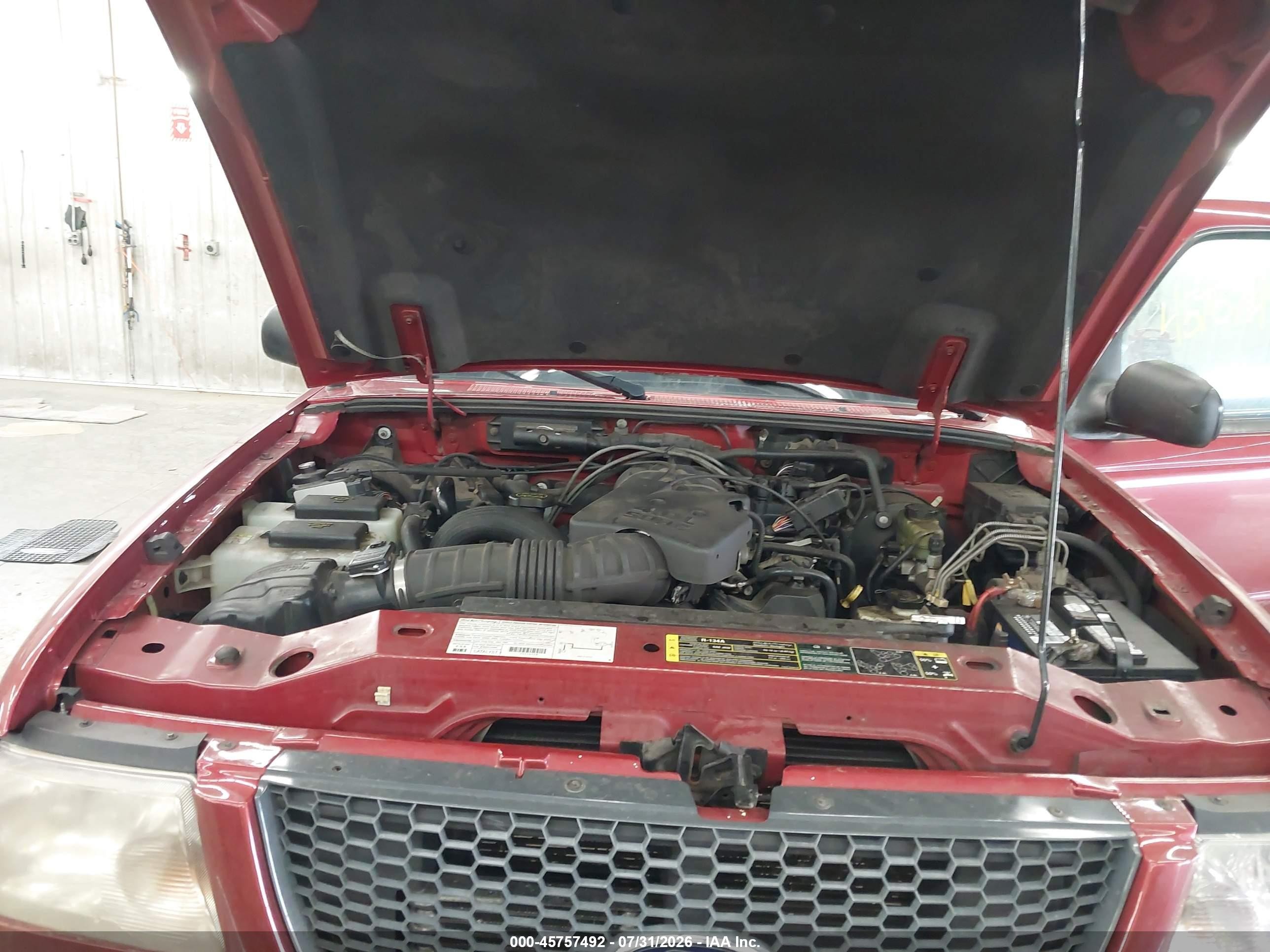 2003 Ford Ranger Edge/xlt Red vin: 1FTZR45E23PA89607