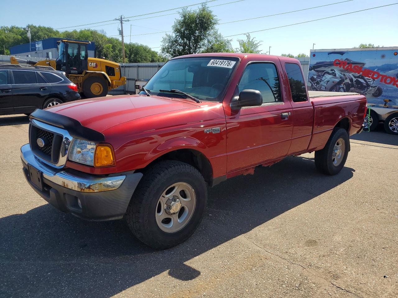 2005 Ford Ranger Super Cab Red vin: 1FTZR45E25PB03833