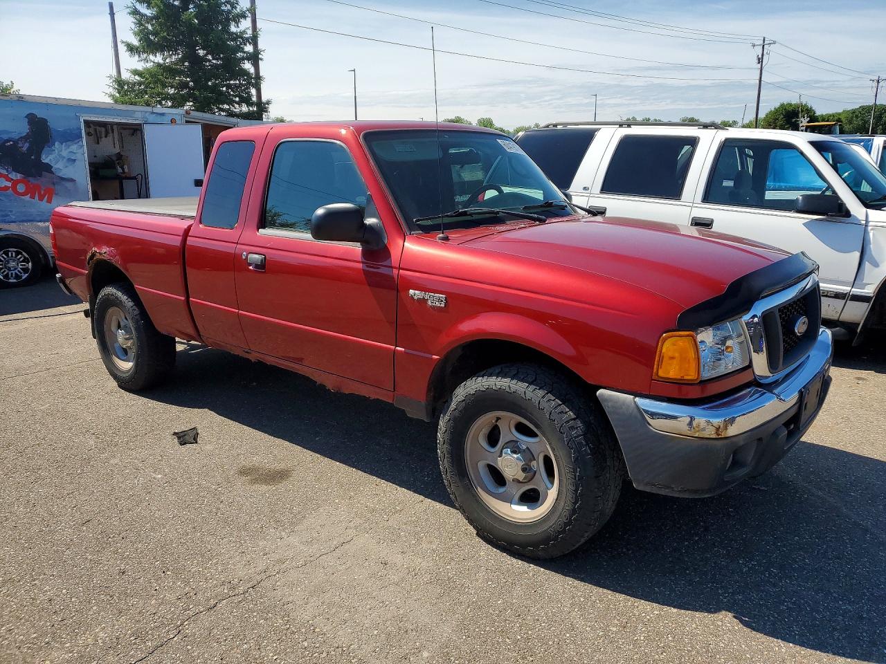 2005 Ford Ranger Super Cab Red vin: 1FTZR45E25PB03833
