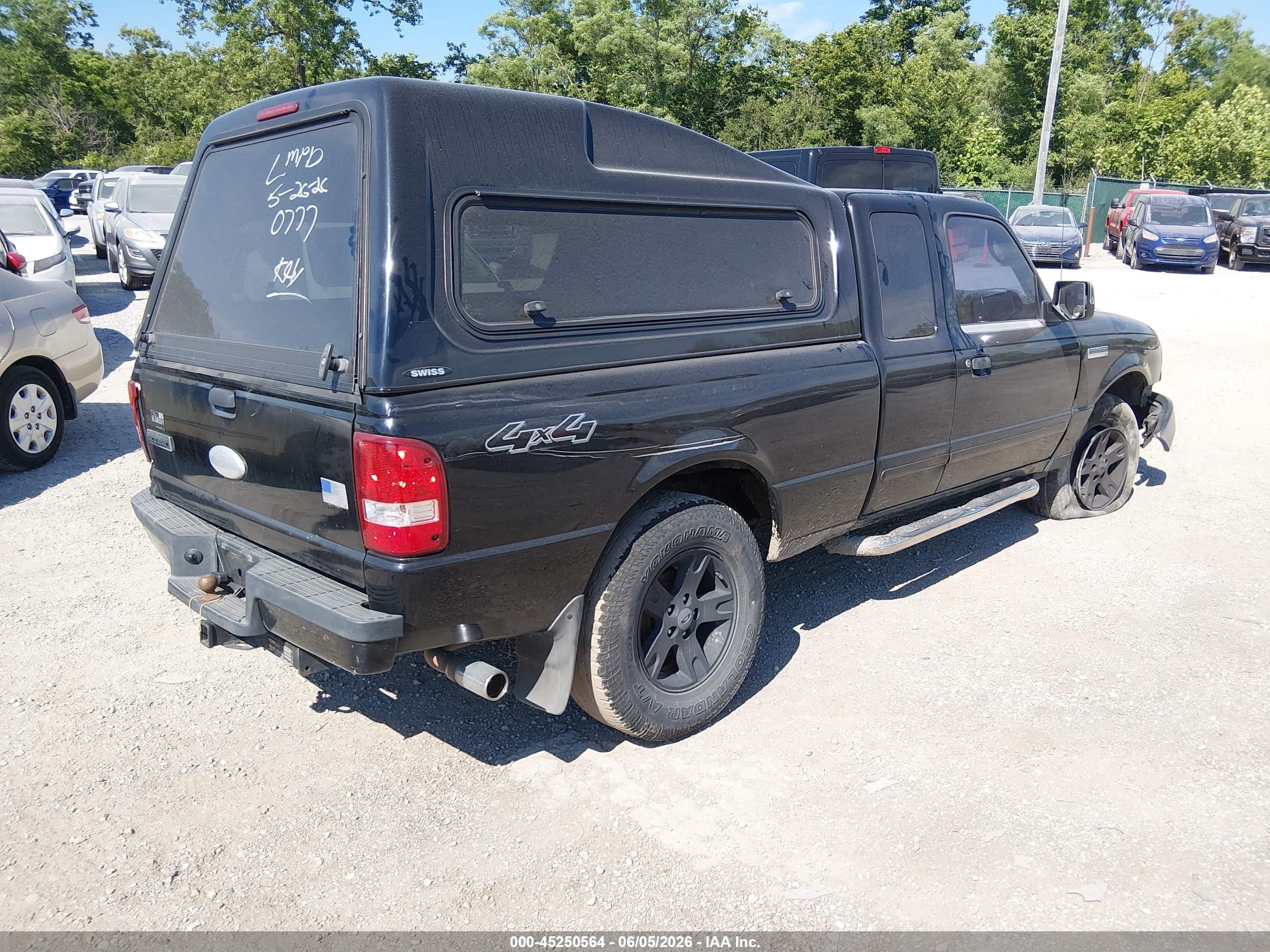 2006 Ford Ranger Fx4 Level Ii/fx4 Off-road/sport/xlt Black vin: 1FTZR45E26PA50777