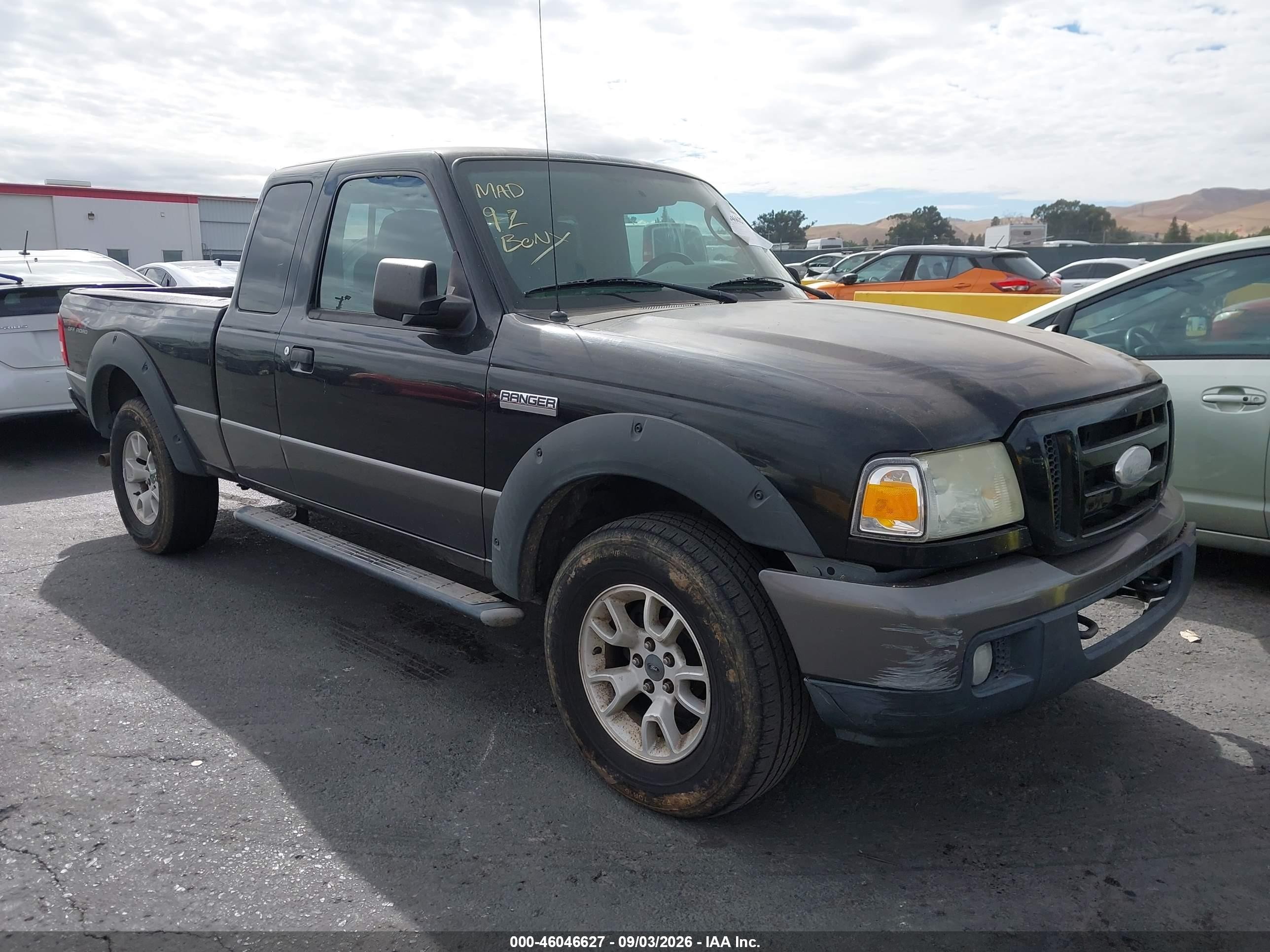 2007 Ford Ranger Fx4 Level Ii/fx4 Off-road/sport/xlt Черный vin: 1FTZR45E27PA53518