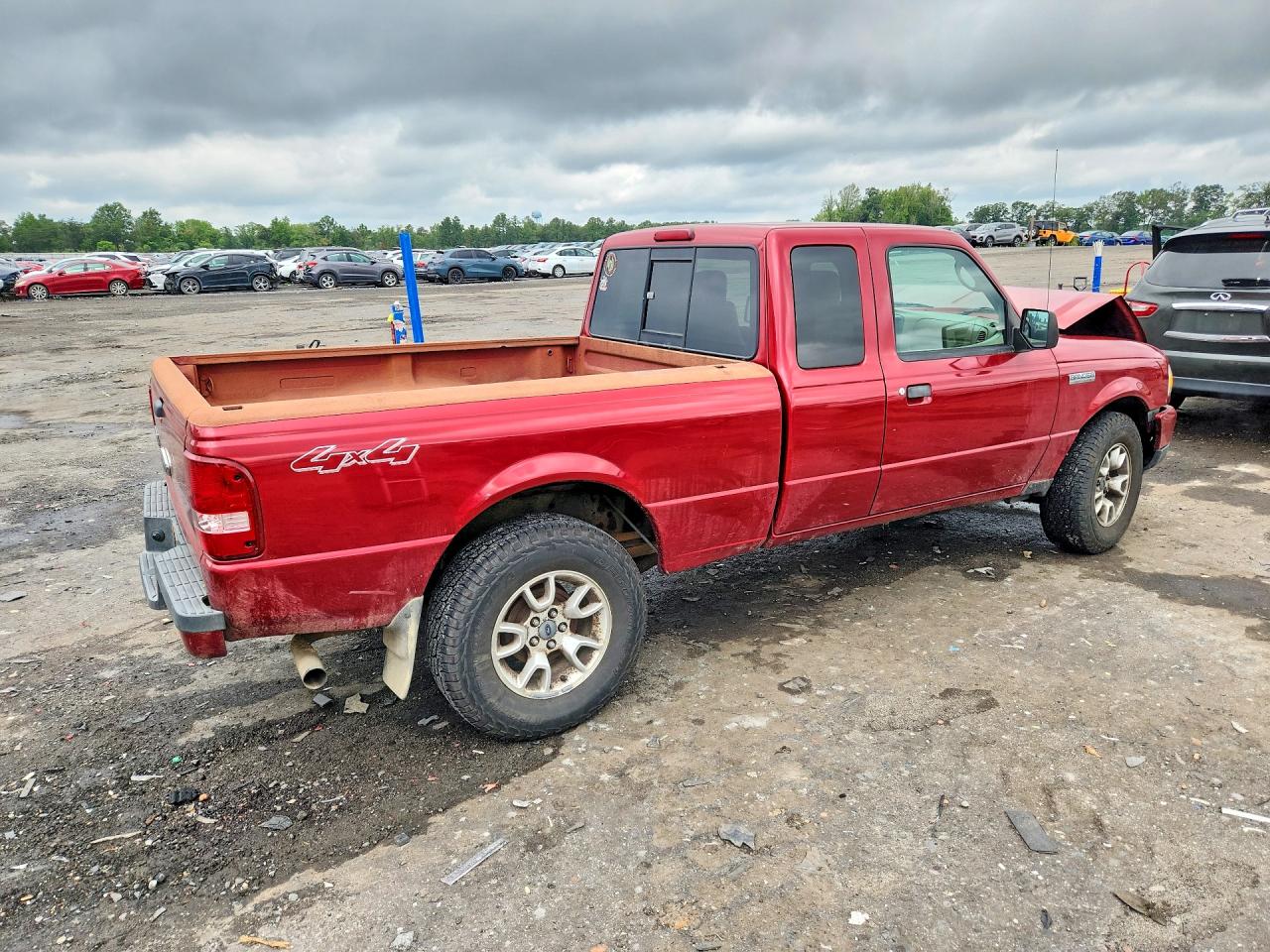 2007 Ford Ranger Super Cab Red vin: 1FTZR45E27PA82050