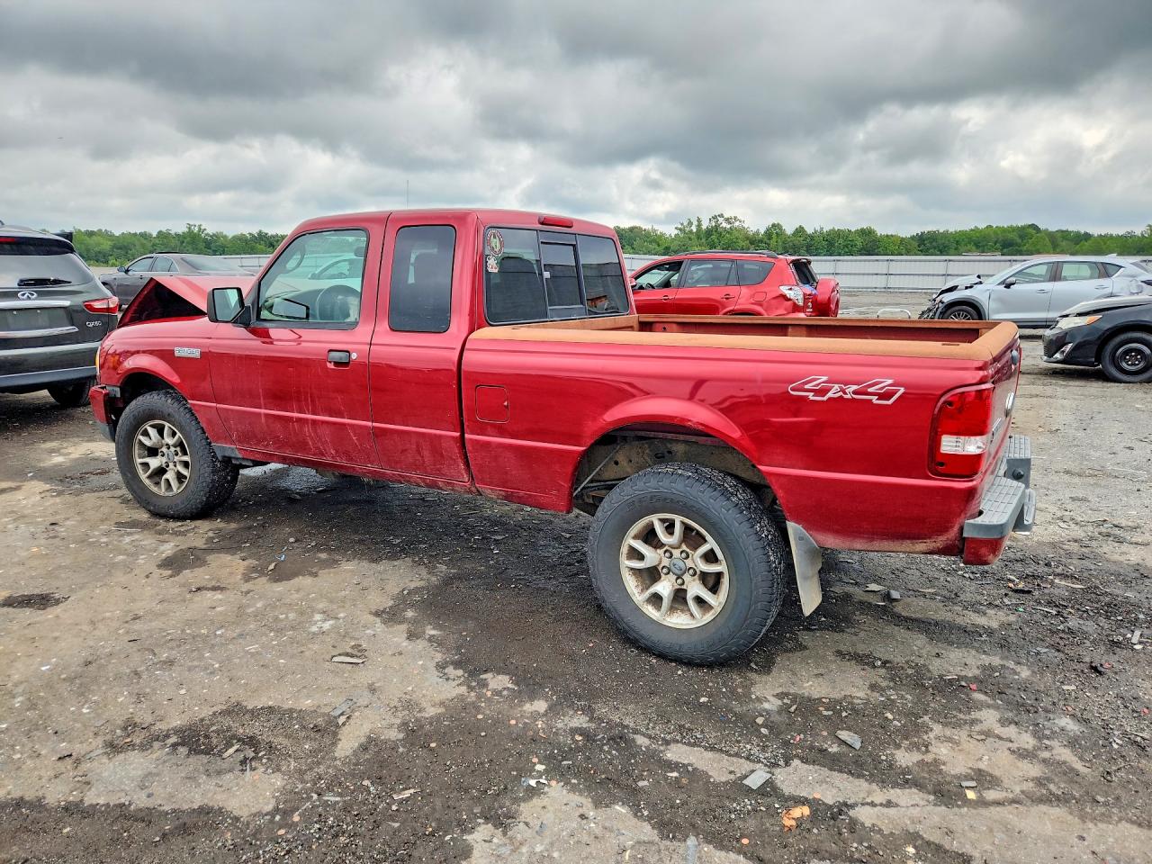 2007 Ford Ranger Super Cab Red vin: 1FTZR45E27PA82050