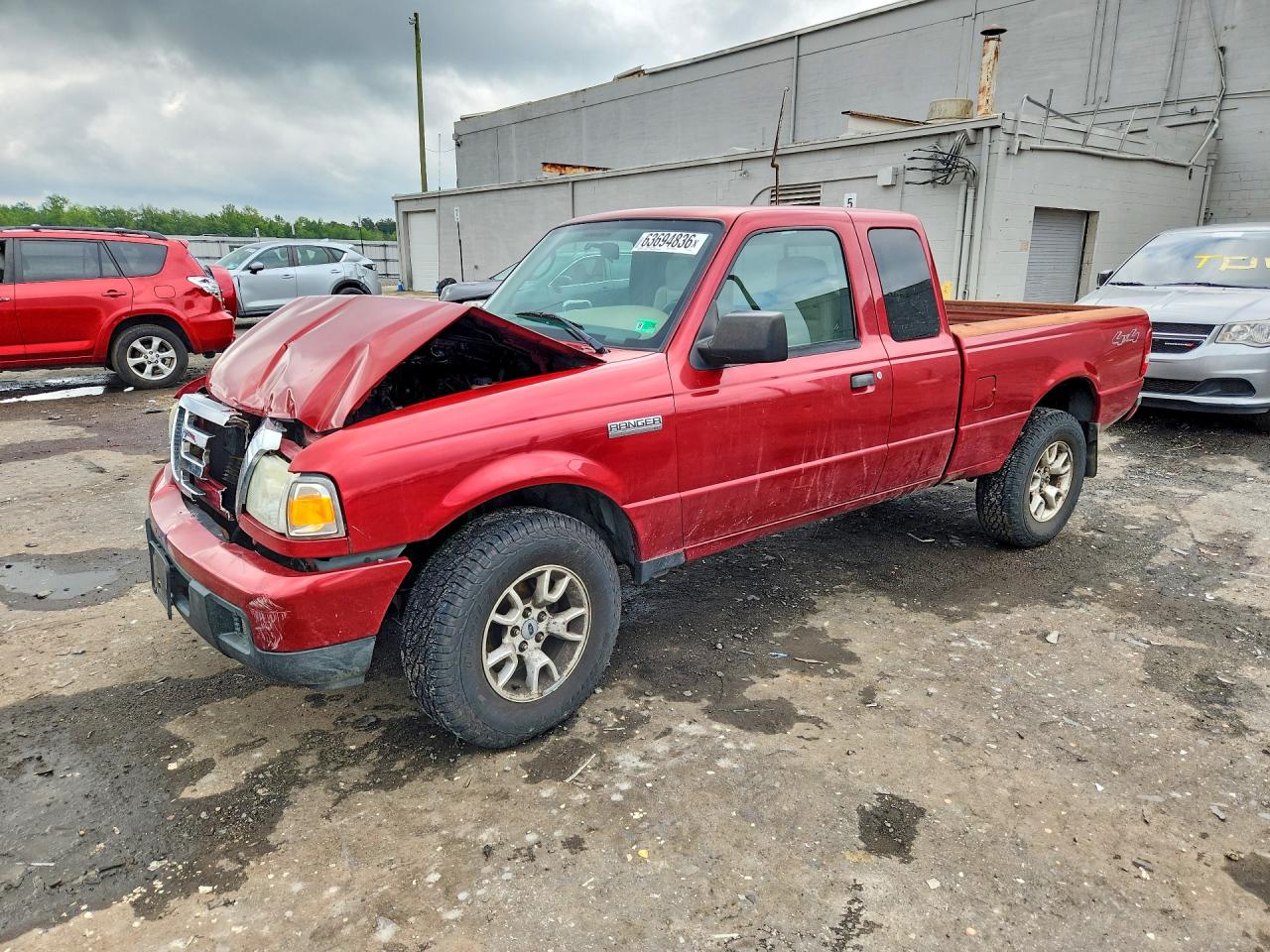 2007 Ford Ranger Super Cab Красный vin: 1FTZR45E27PA82050
