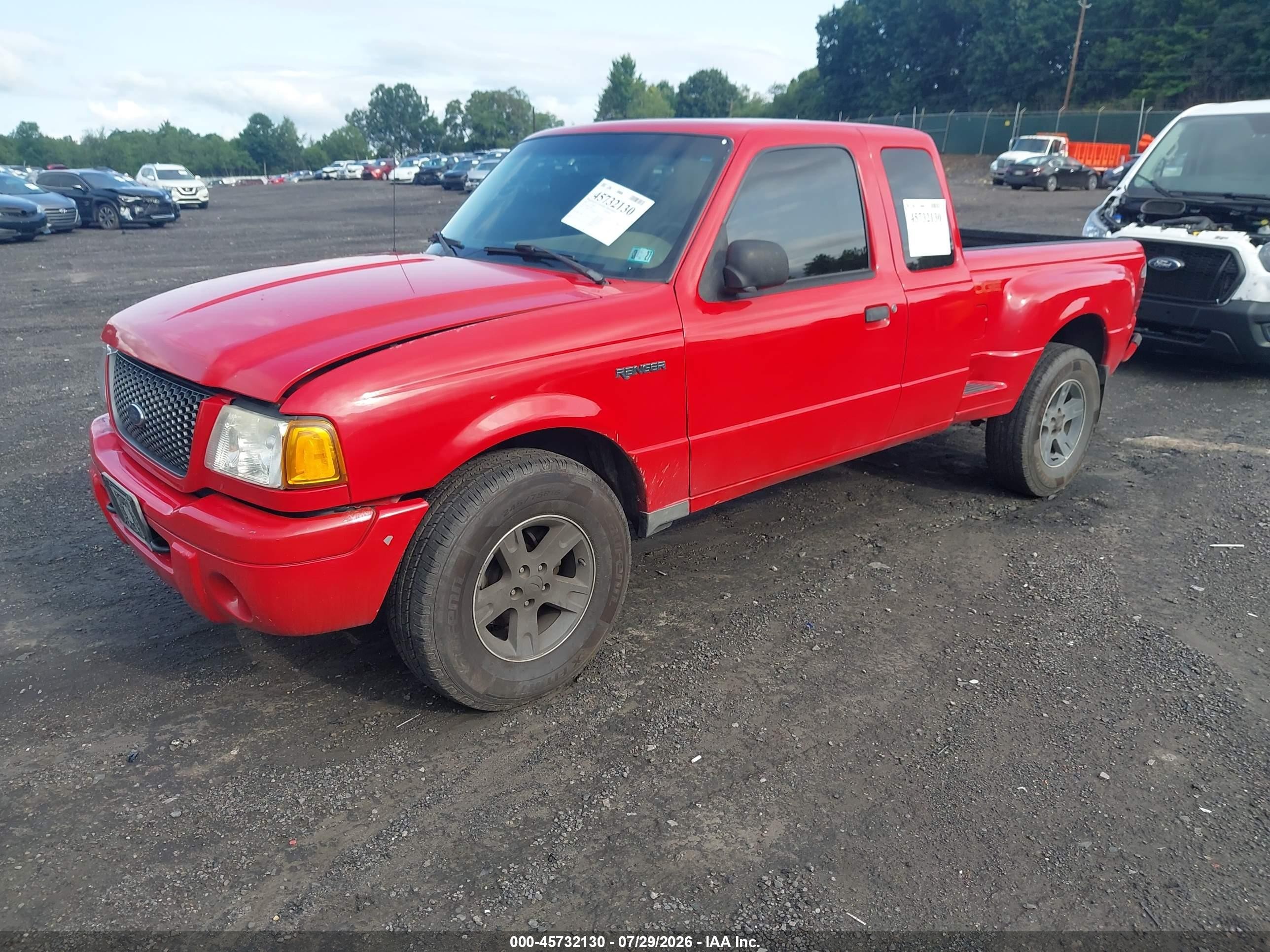 2003 Ford Ranger Edge/xlt Red vin: 1FTZR45E33PB41763