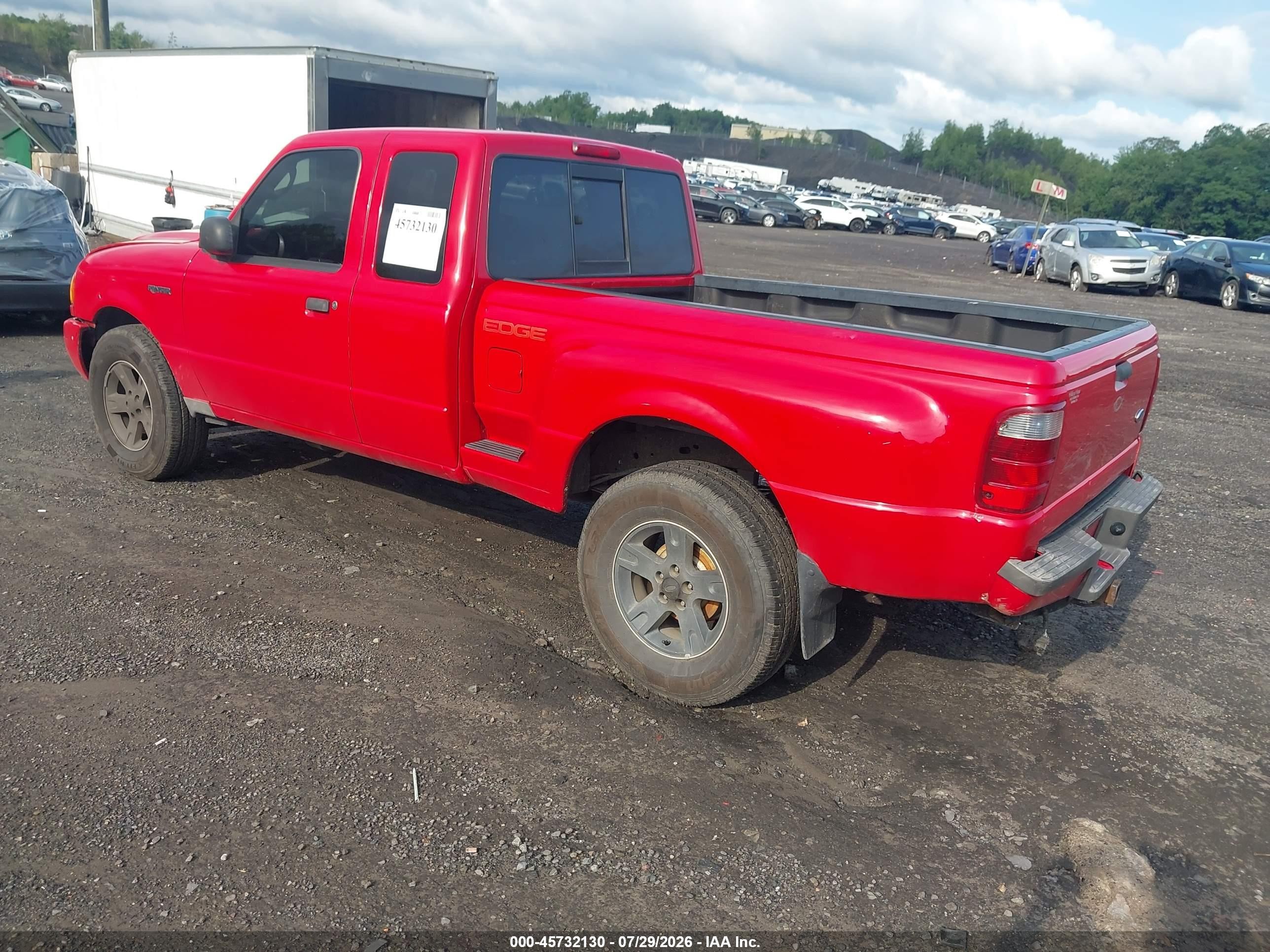 2003 Ford Ranger Edge/xlt Red vin: 1FTZR45E33PB41763