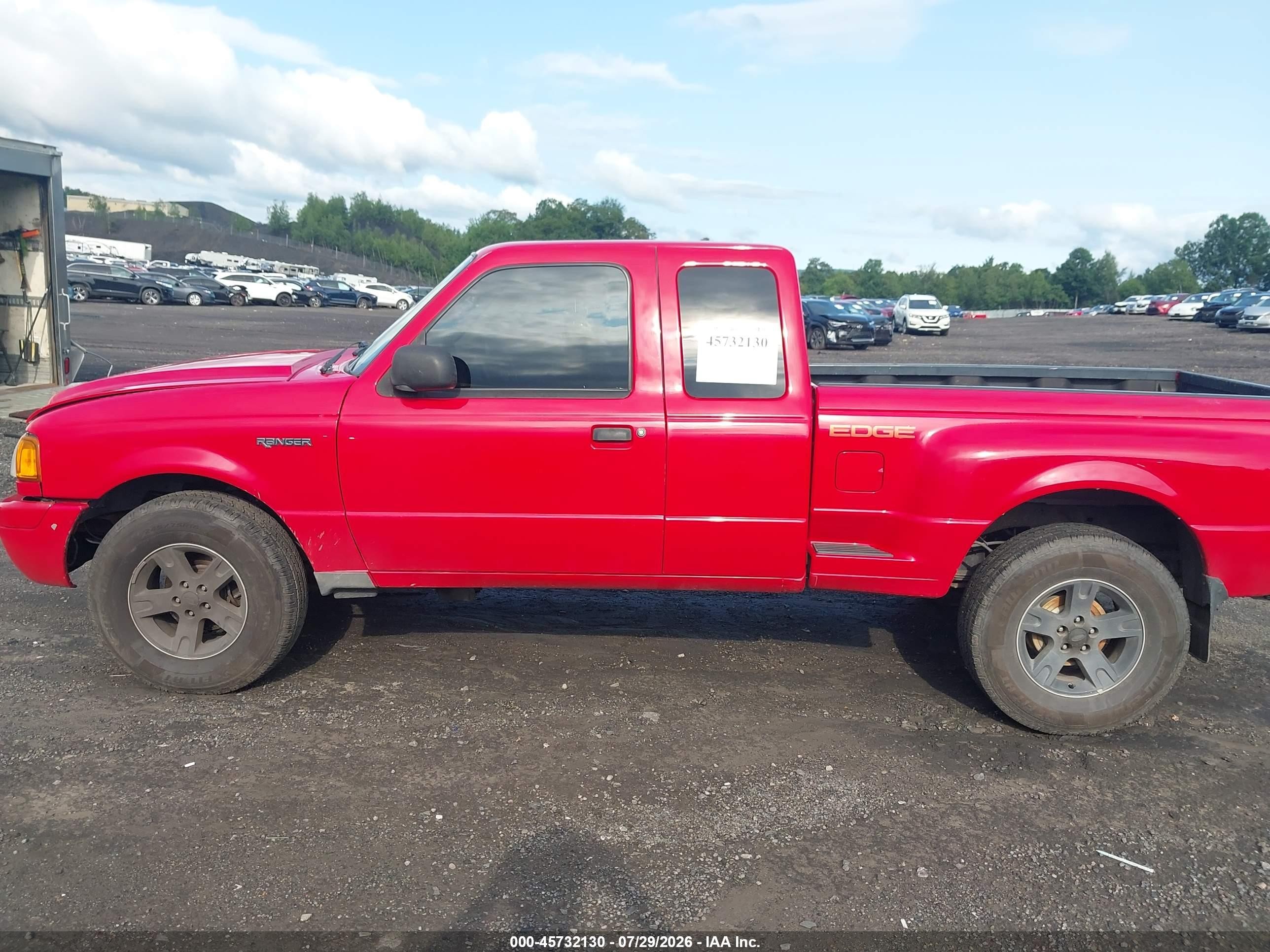 2003 Ford Ranger Edge/xlt Red vin: 1FTZR45E33PB41763