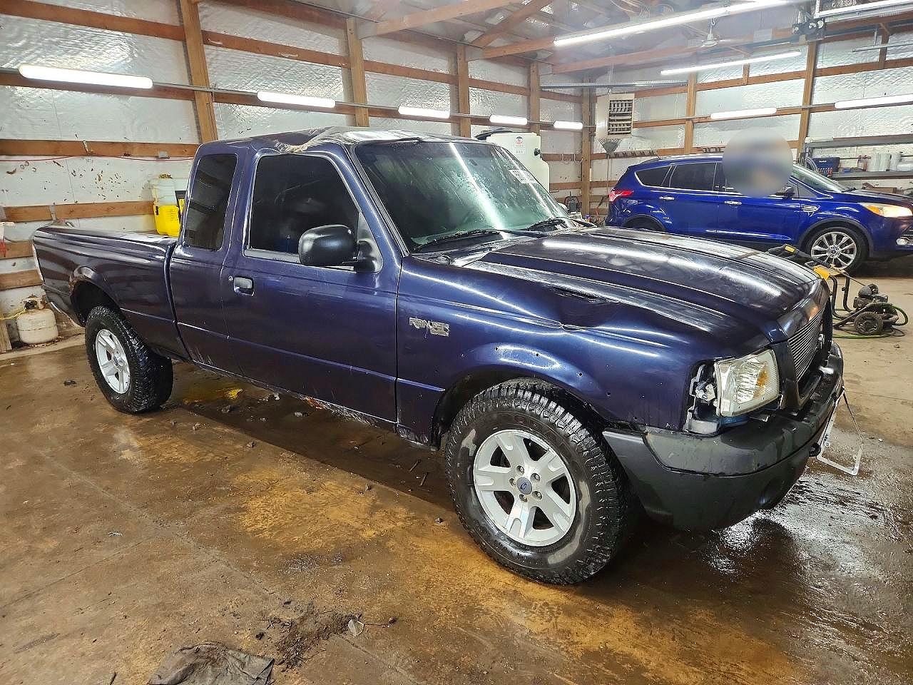 2003 Ford Ranger Super Cab Blue vin: 1FTZR45E33PB47644