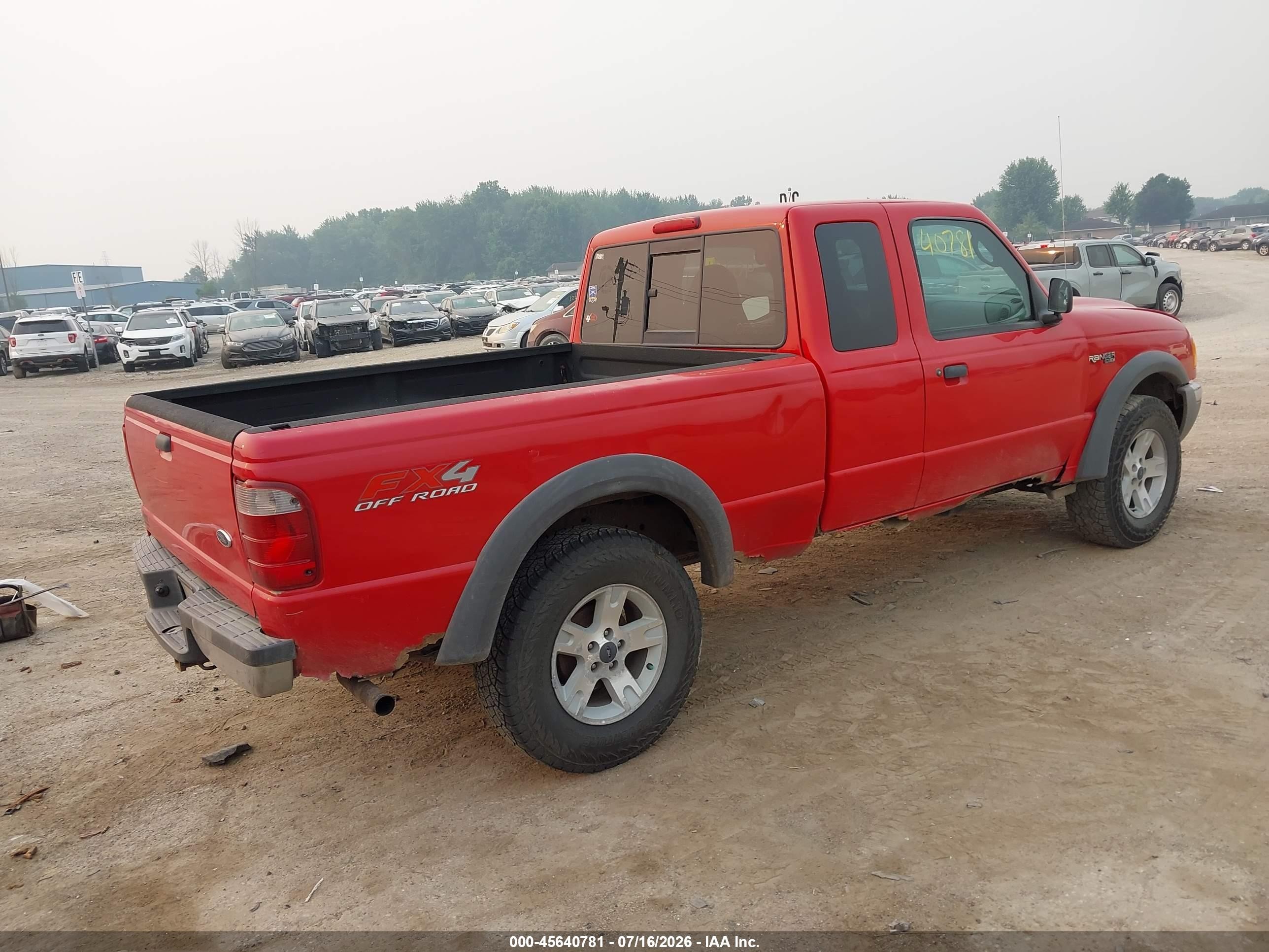 2003 Ford Ranger Edge/xlt Red vin: 1FTZR45E33PB85018