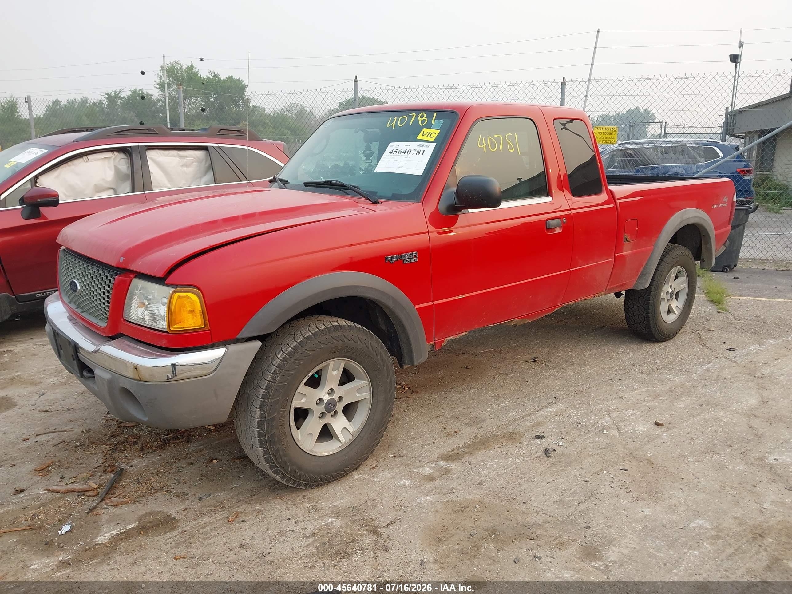 2003 Ford Ranger Edge/xlt Red vin: 1FTZR45E33PB85018