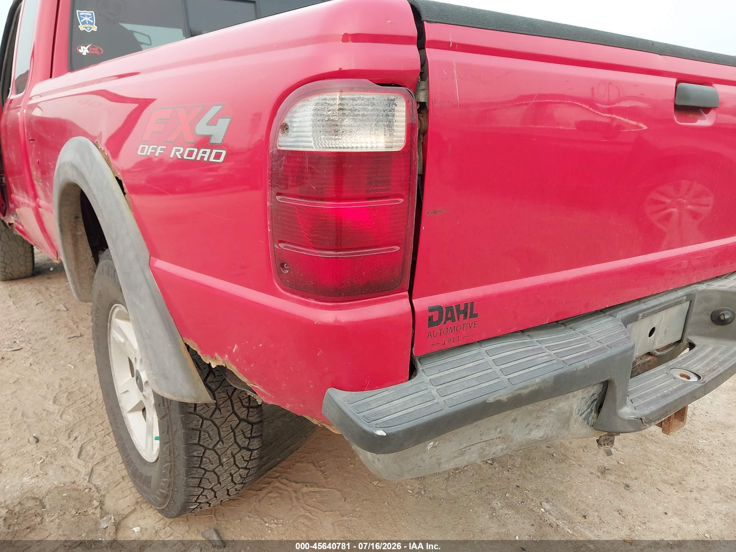 2003 Ford Ranger Edge/xlt Red vin: 1FTZR45E33PB85018