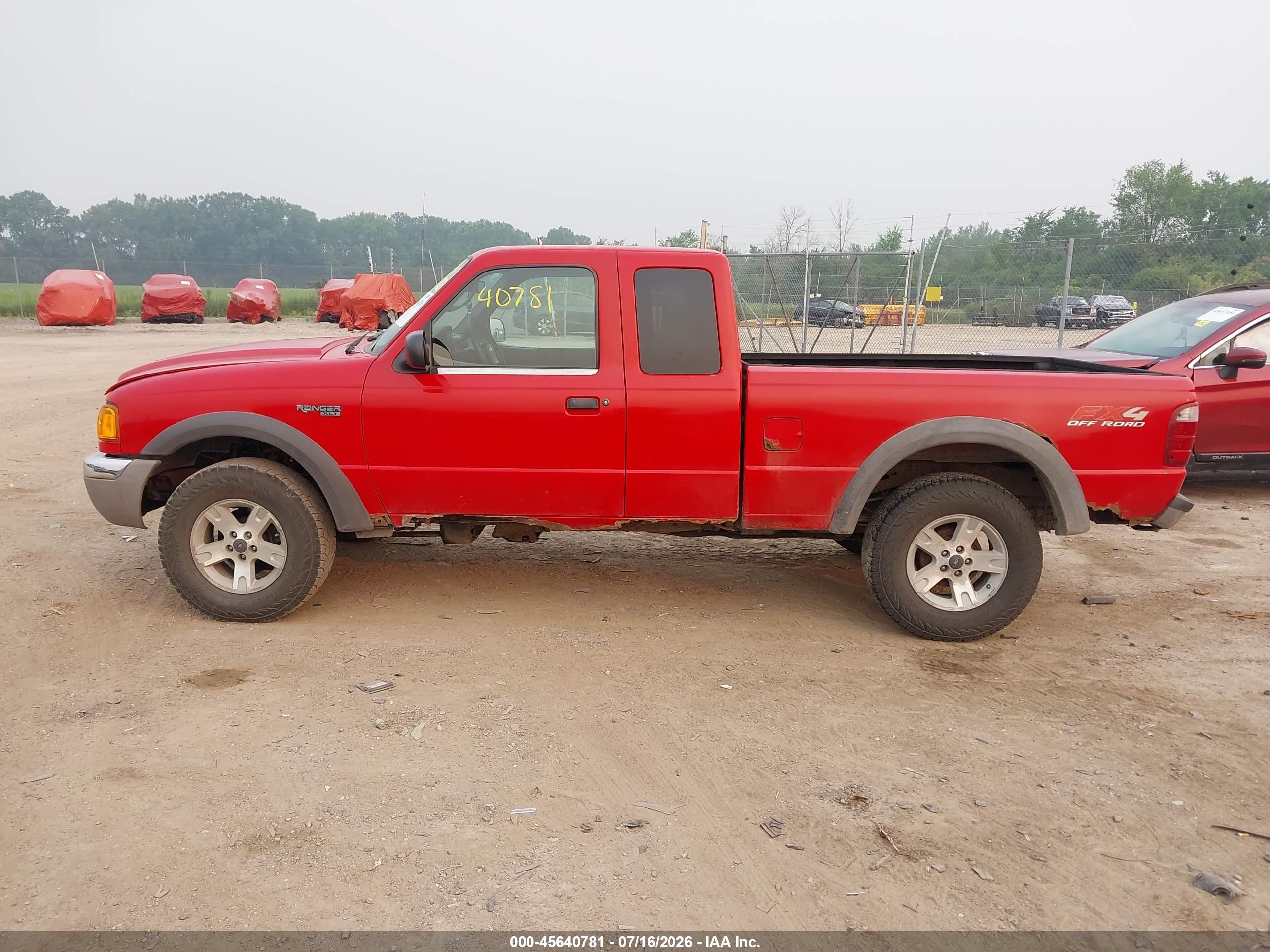 2003 Ford Ranger Edge/xlt Red vin: 1FTZR45E33PB85018