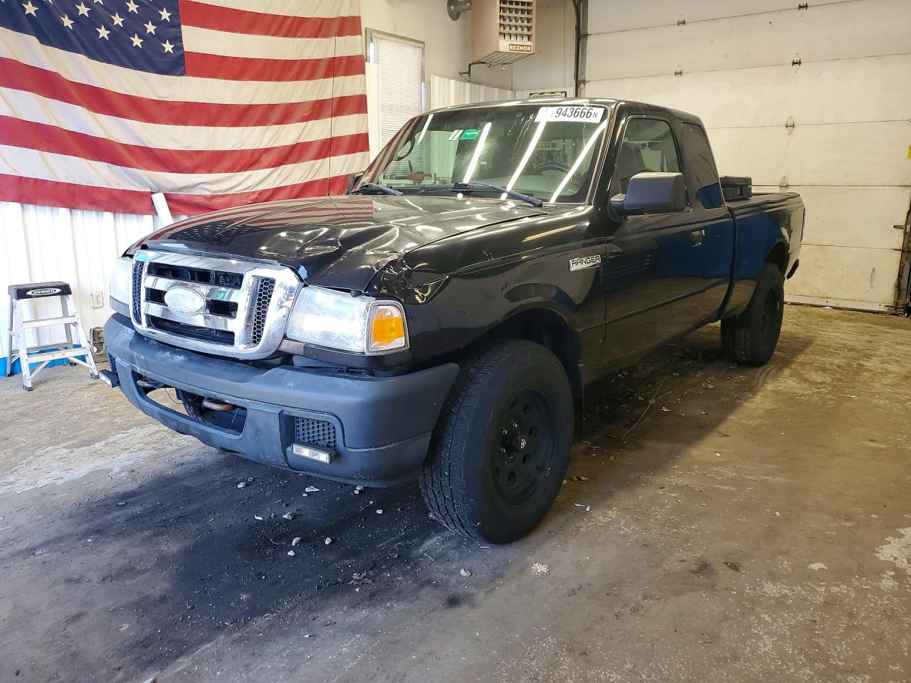 2006 Ford Ranger Super Cab Black vin: 1FTZR45E36PA93265