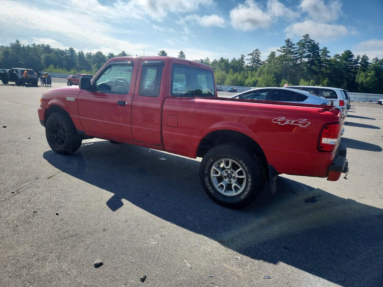 2007 Ford Ranger Super Cab Red vin: 1FTZR45E37PA64334