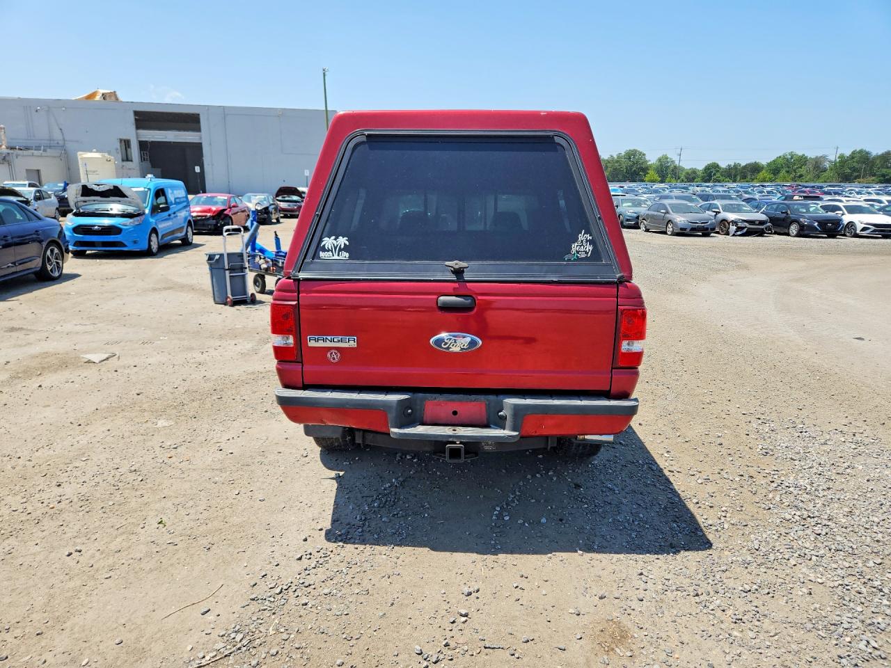2008 Ford Ranger Super Cab Red vin: 1FTZR45E38PA59037