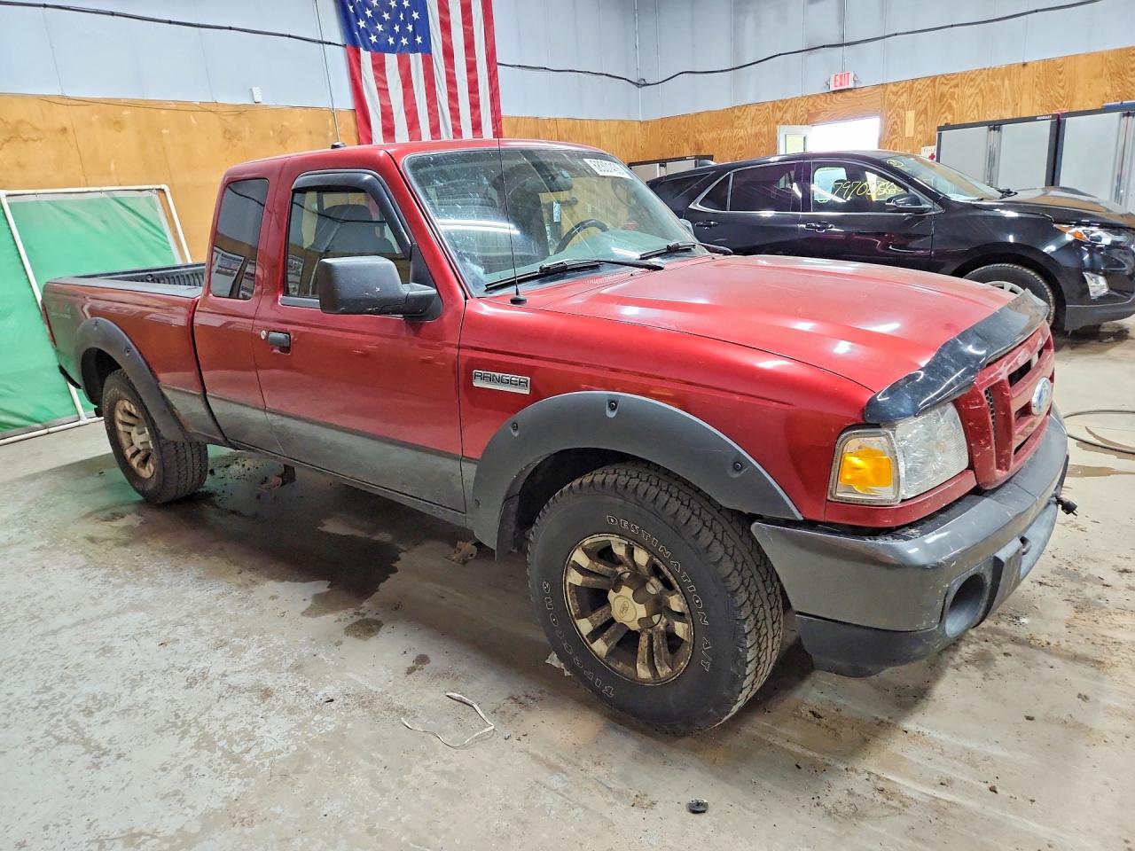 2008 Ford Ranger Super Cab Burgundy vin: 1FTZR45E38PA94001