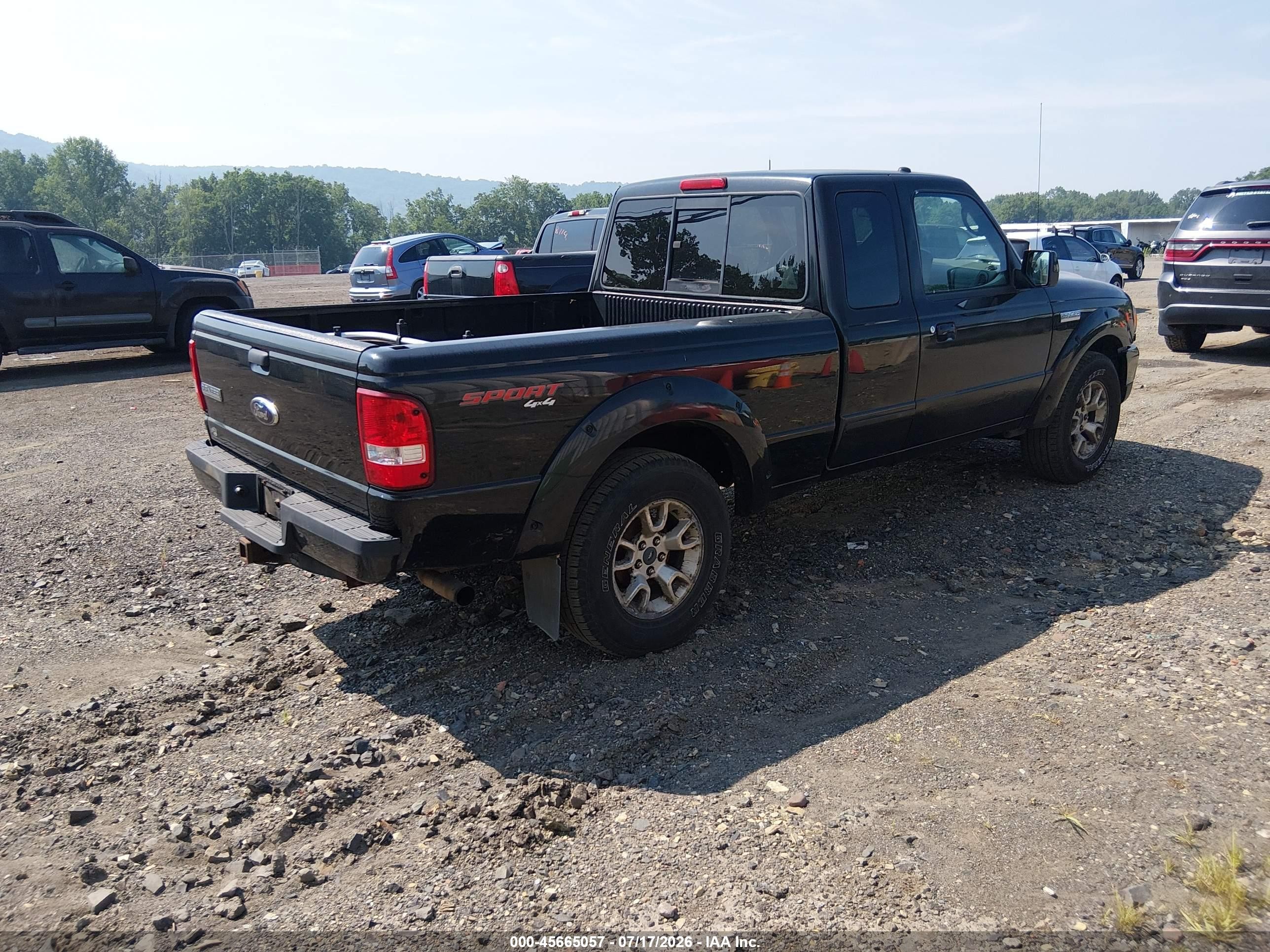 2009 Ford Ranger Fx4 Off-road/sport/xlt Black vin: 1FTZR45E39PA44524