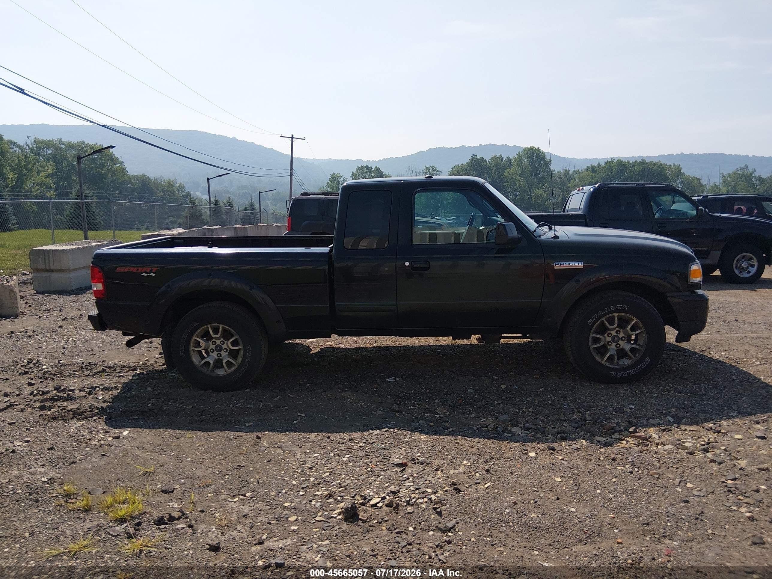 2009 Ford Ranger Fx4 Off-road/sport/xlt Black vin: 1FTZR45E39PA44524