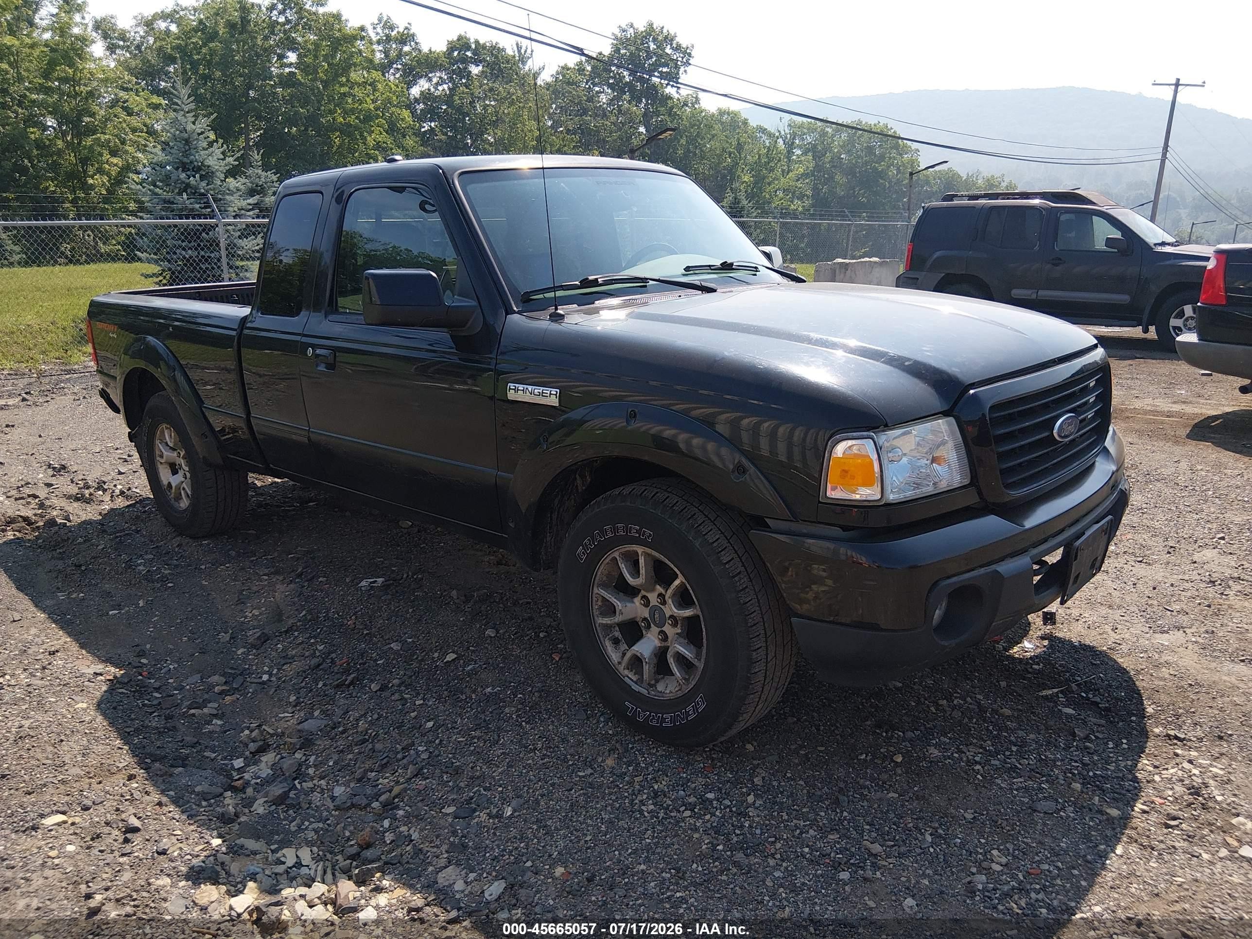 2009 Ford Ranger Fx4 Off-road/sport/xlt Black vin: 1FTZR45E39PA44524