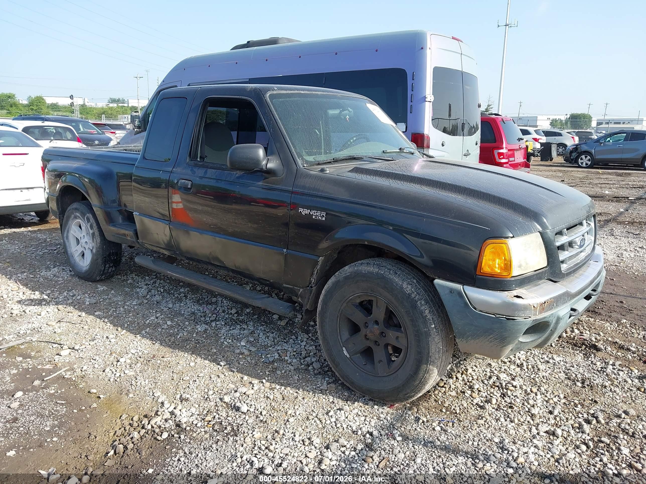 2002 Ford Ranger Edge/xlt Black vin: 1FTZR45E42PA47809