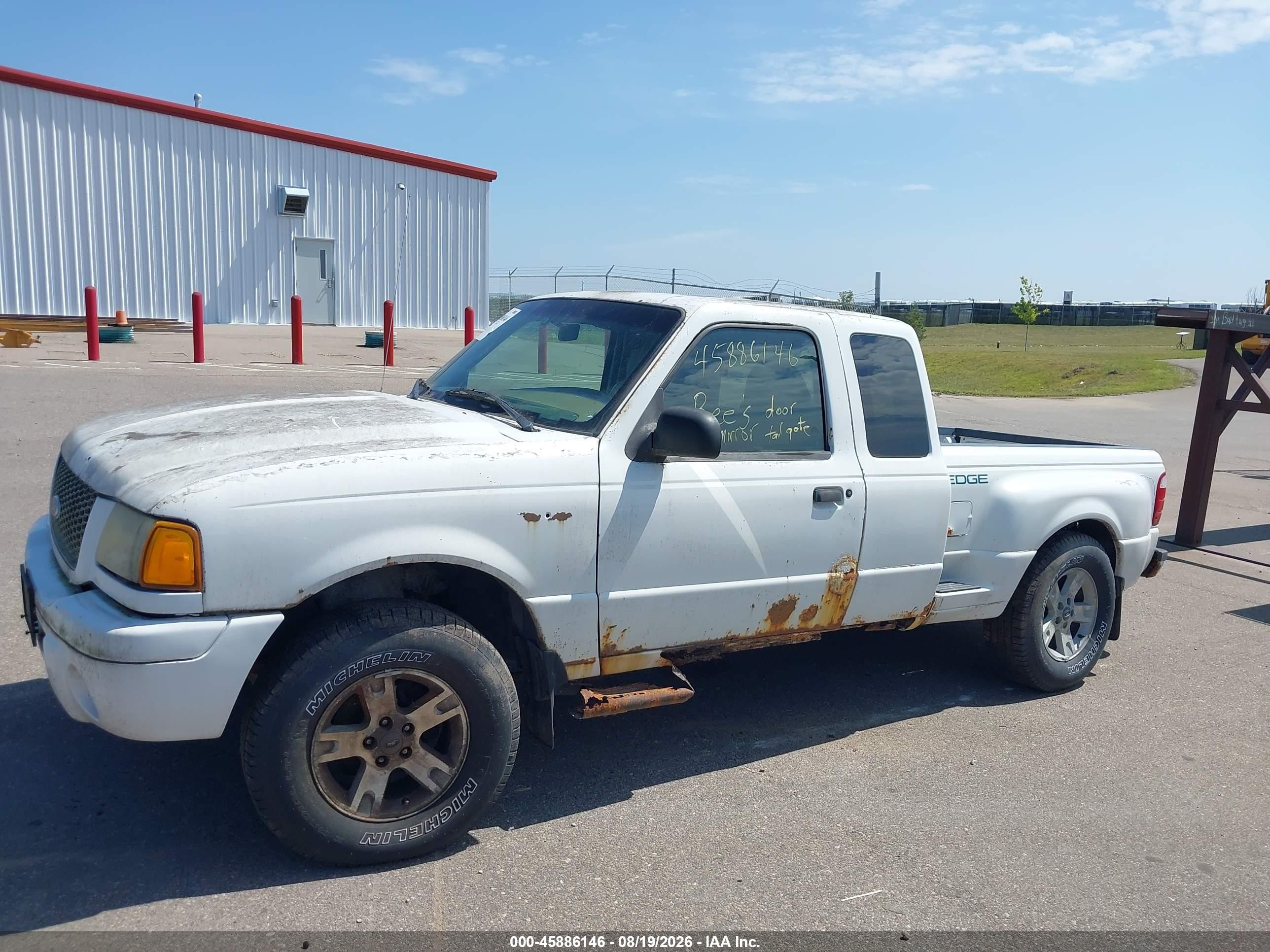 2002 Ford Ranger Edge/xlt White vin: 1FTZR45E42PA72807
