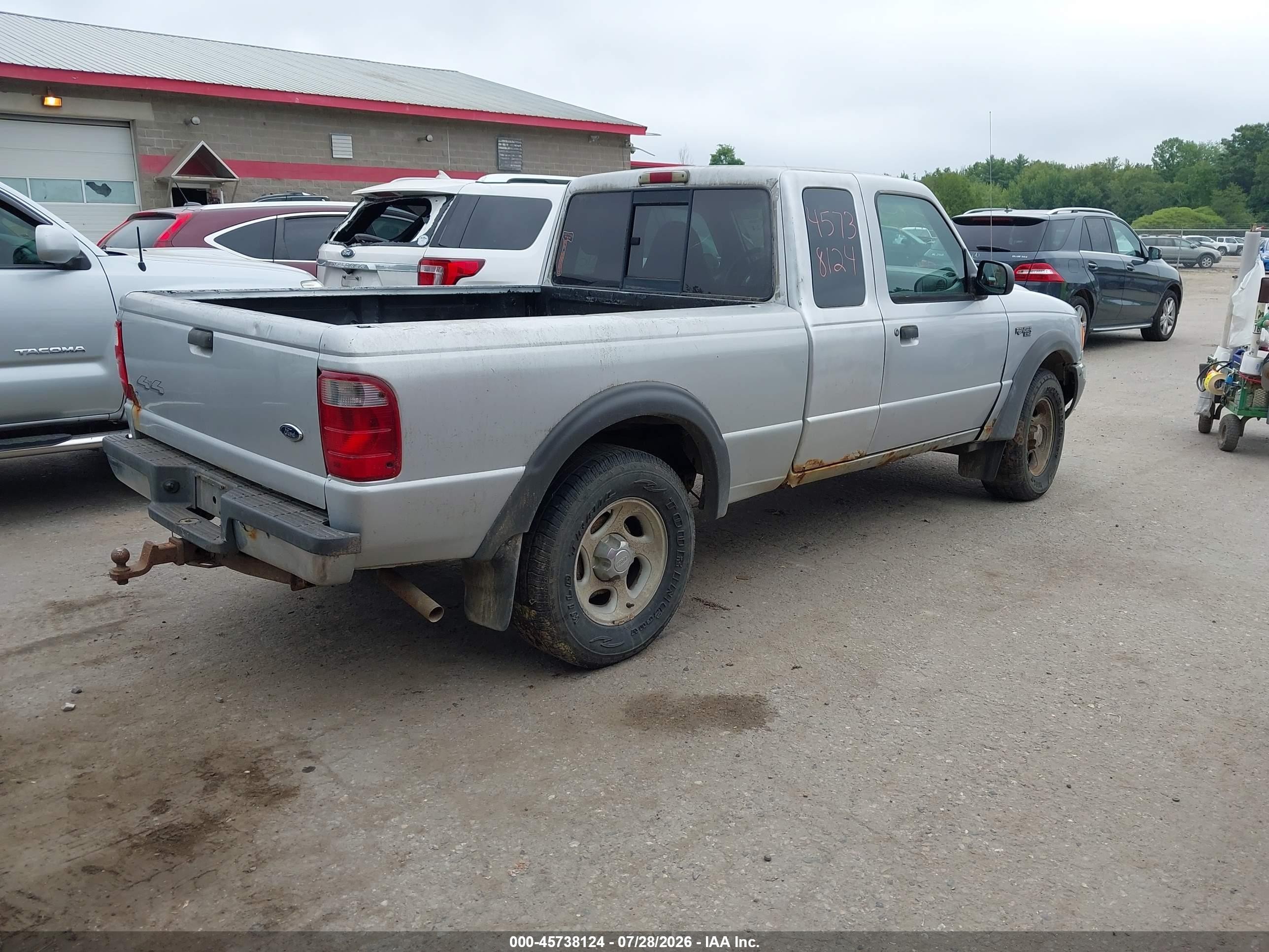 2002 Ford Ranger Edge/xlt Silver vin: 1FTZR45E42PB17972
