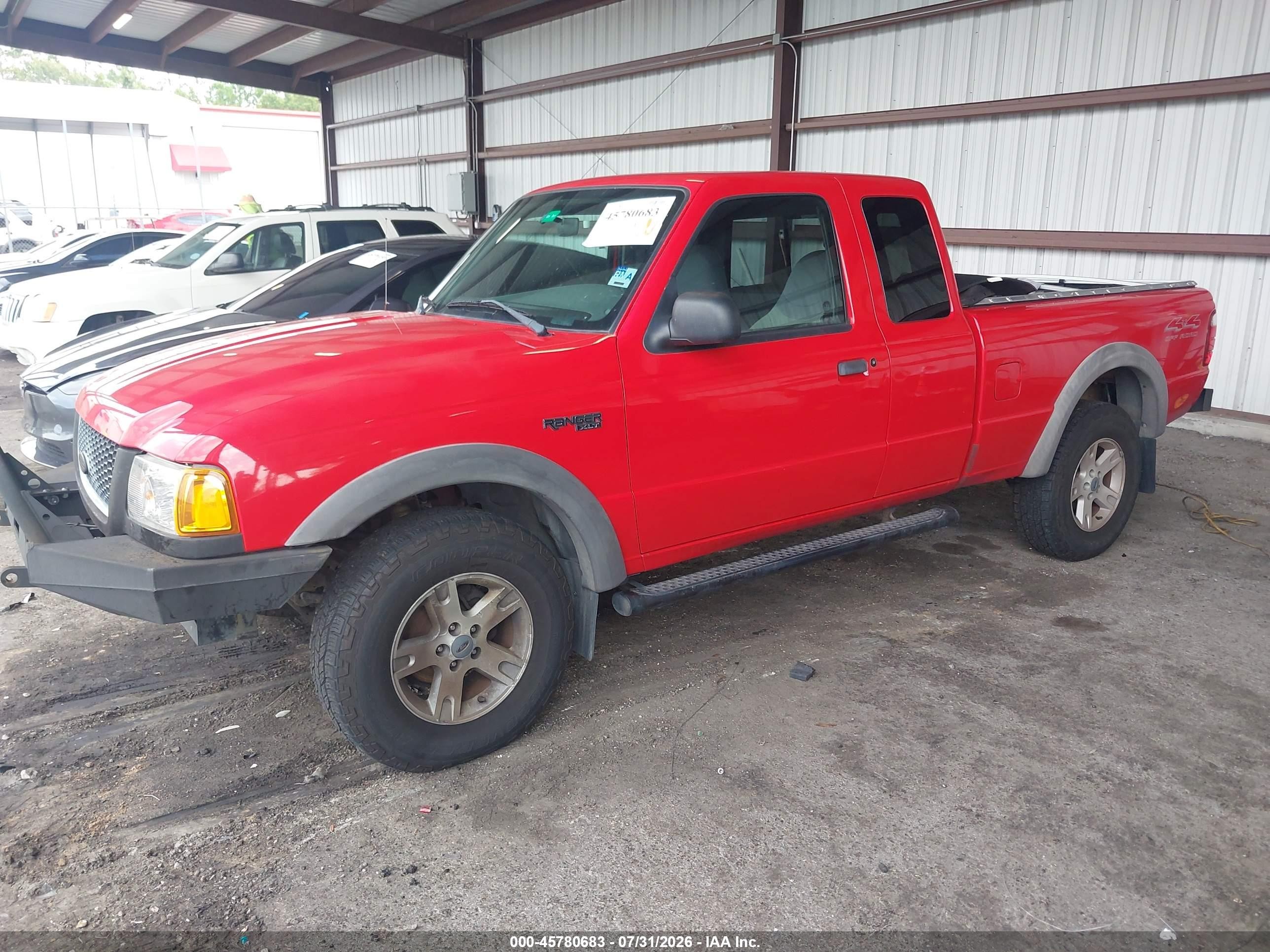 2002 Ford Ranger Edge/xlt Red vin: 1FTZR45E42PB30043