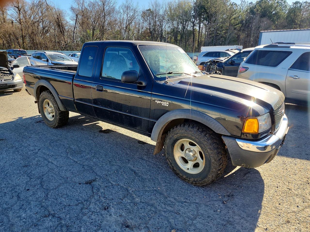 2002 Ford Ranger Super Cab Black vin: 1FTZR45E42TA39765