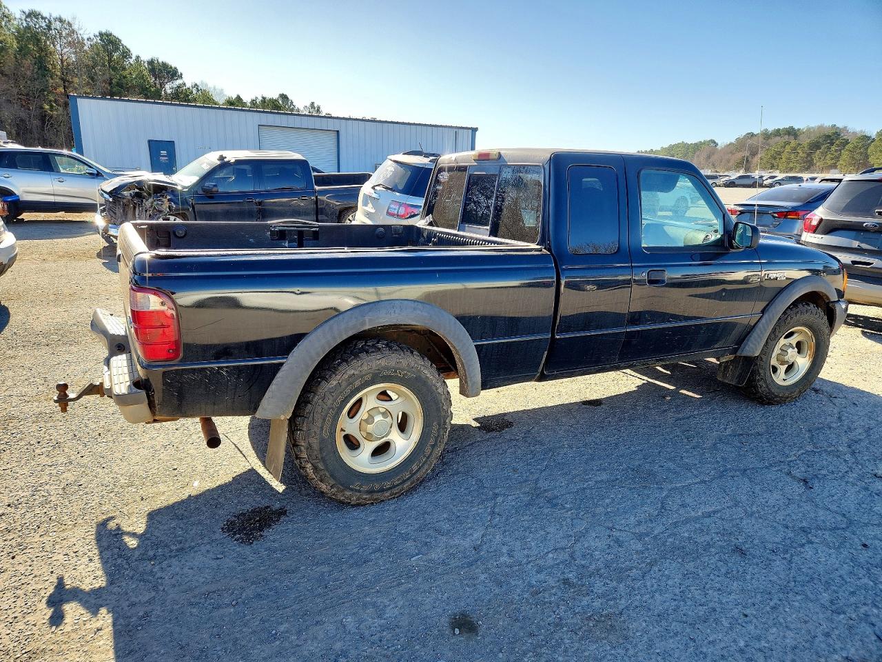 2002 Ford Ranger Super Cab Black vin: 1FTZR45E42TA39765