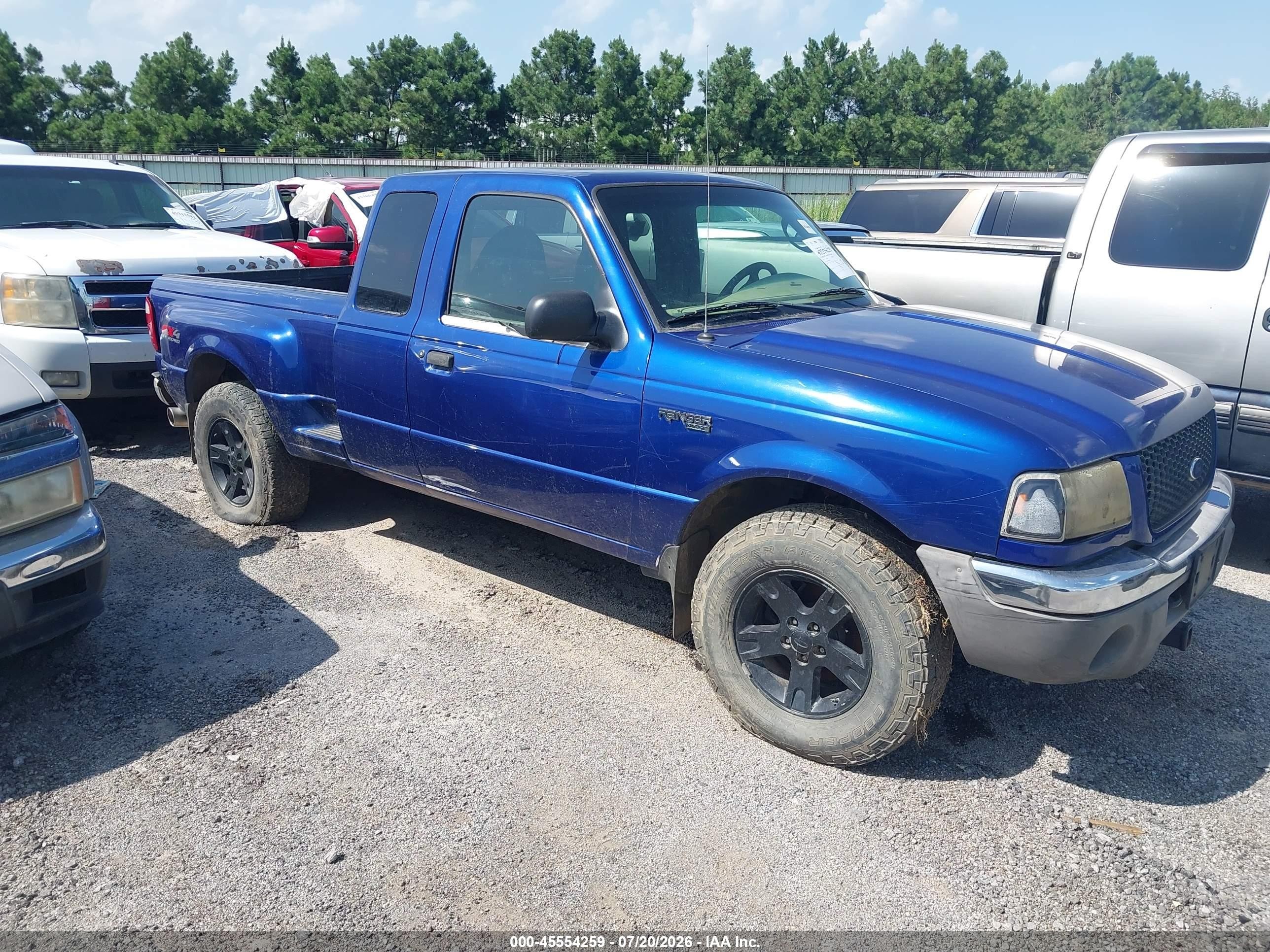 2003 Ford Ranger Edge/xlt Blue vin: 1FTZR45E43PA63557