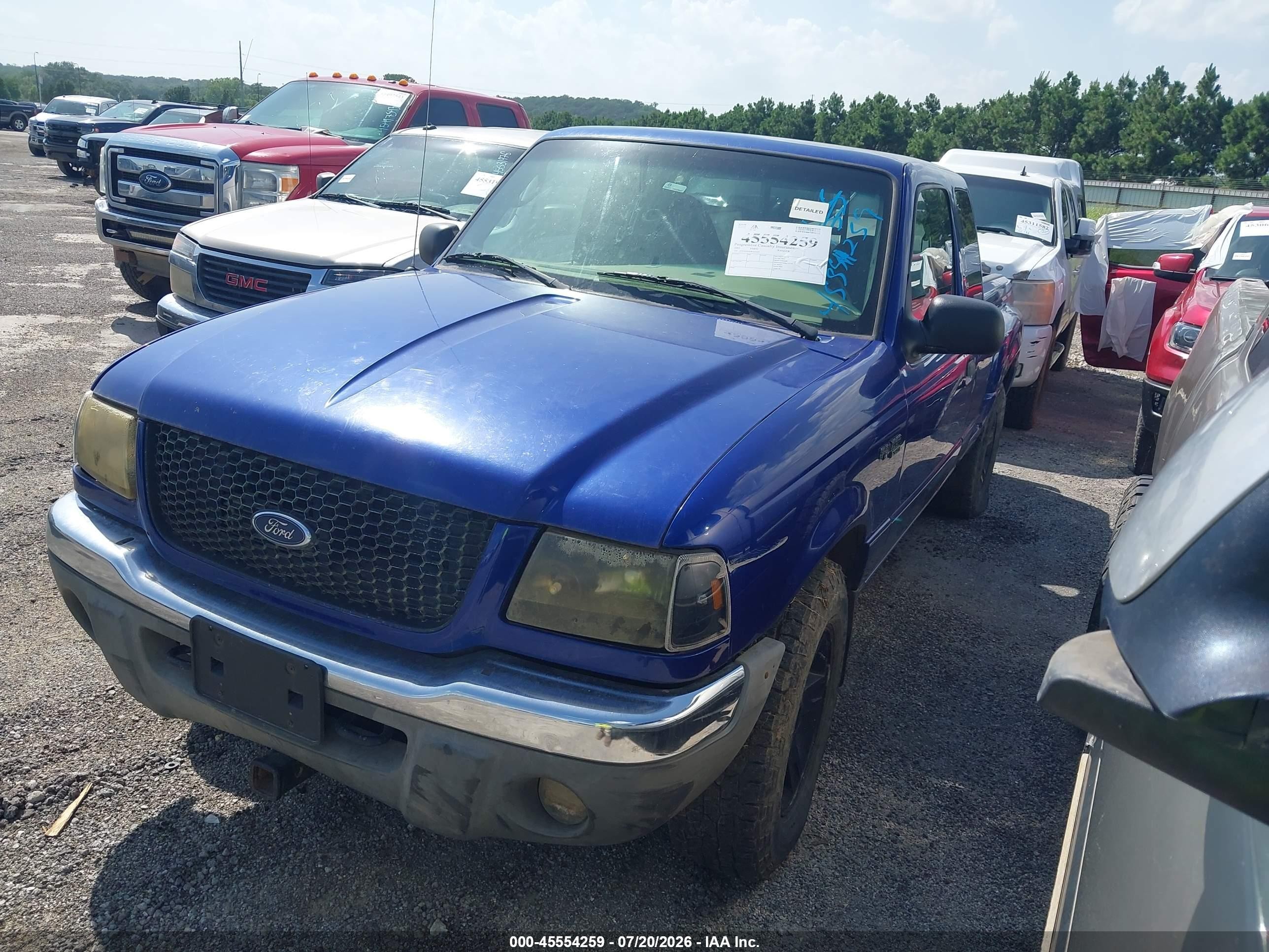 2003 Ford Ranger Edge/xlt Blue vin: 1FTZR45E43PA63557