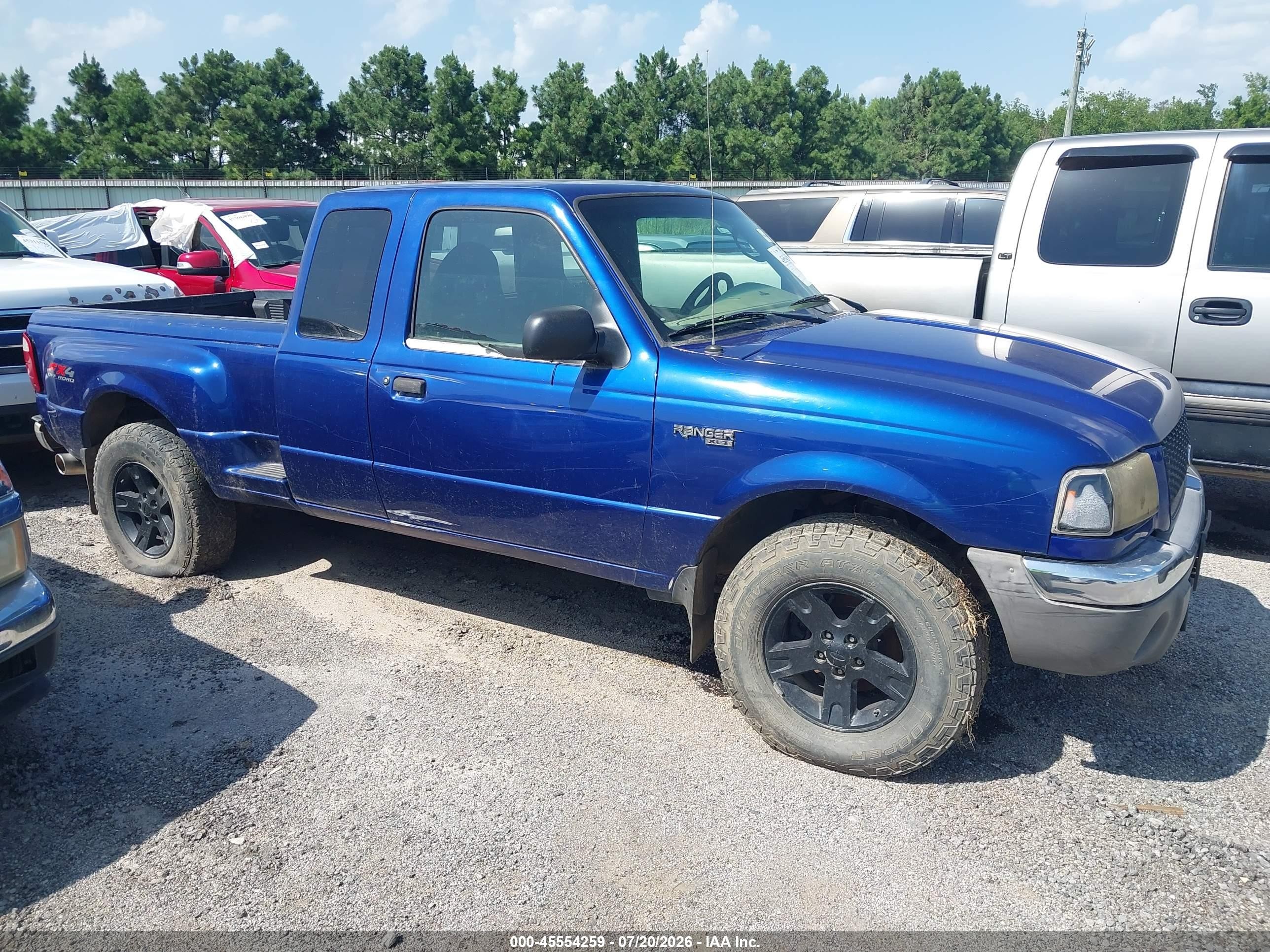 2003 Ford Ranger Edge/xlt Blue vin: 1FTZR45E43PA63557