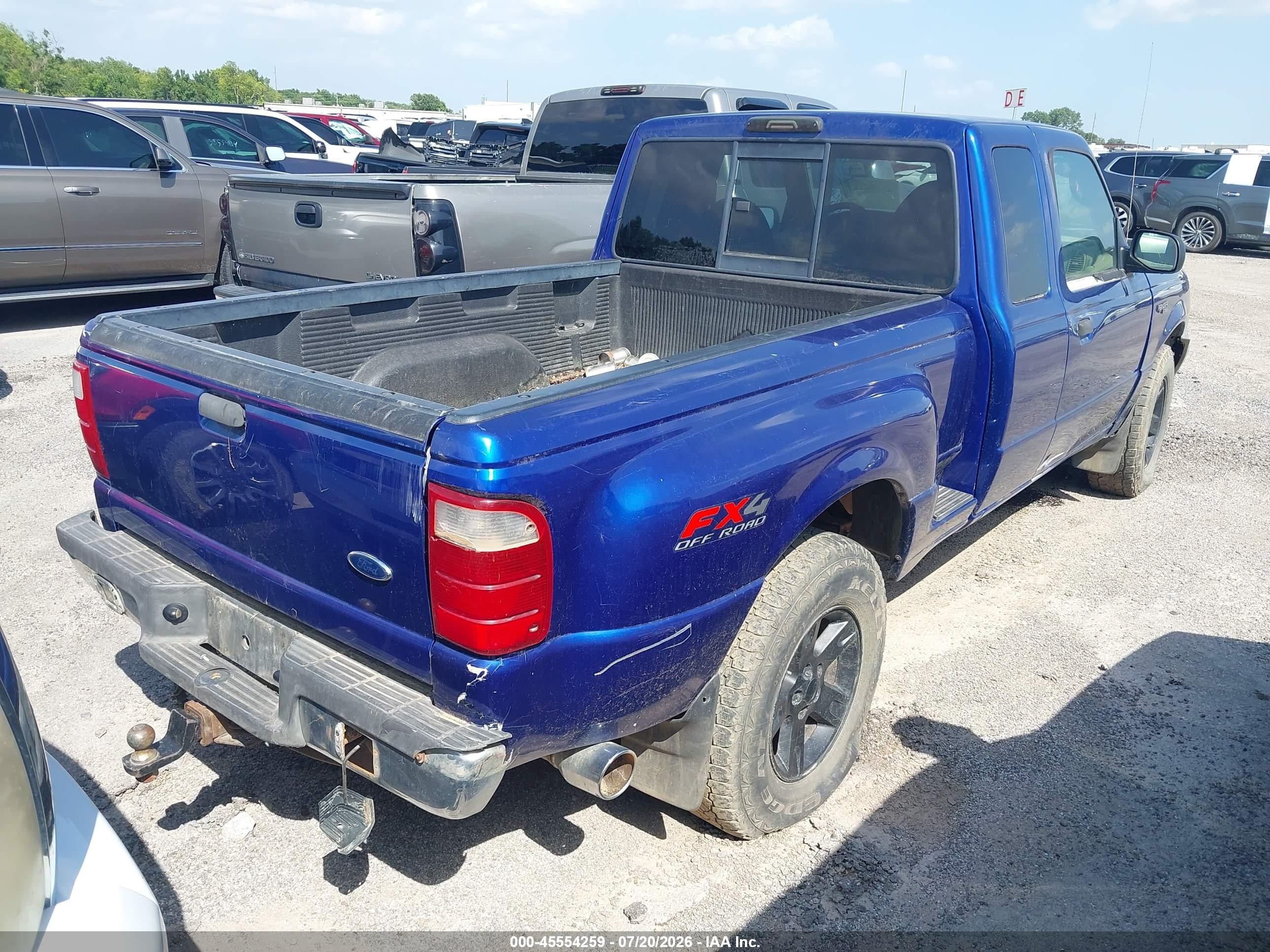 2003 Ford Ranger Edge/xlt Blue vin: 1FTZR45E43PA63557