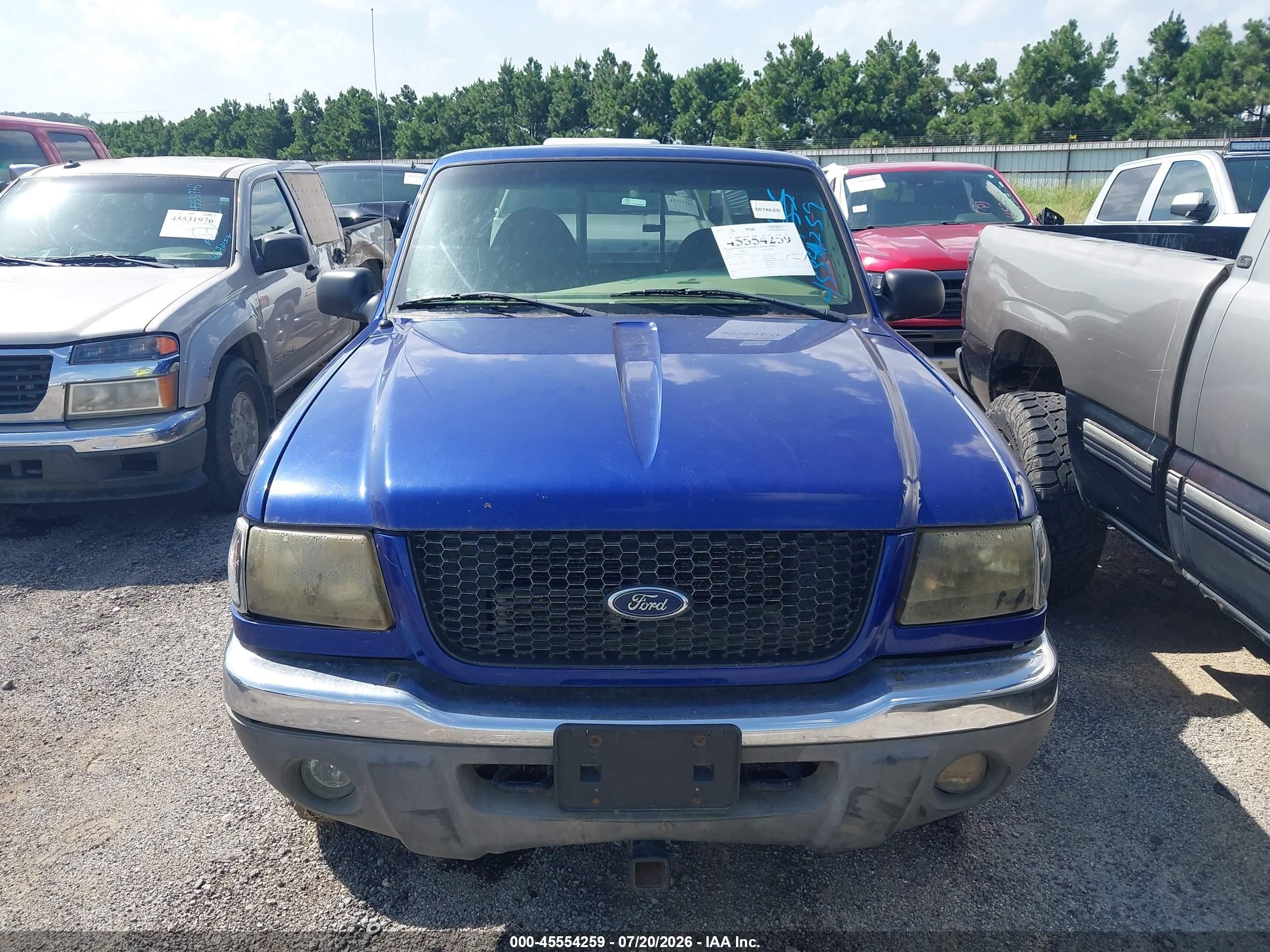 2003 Ford Ranger Edge/xlt Blue vin: 1FTZR45E43PA63557