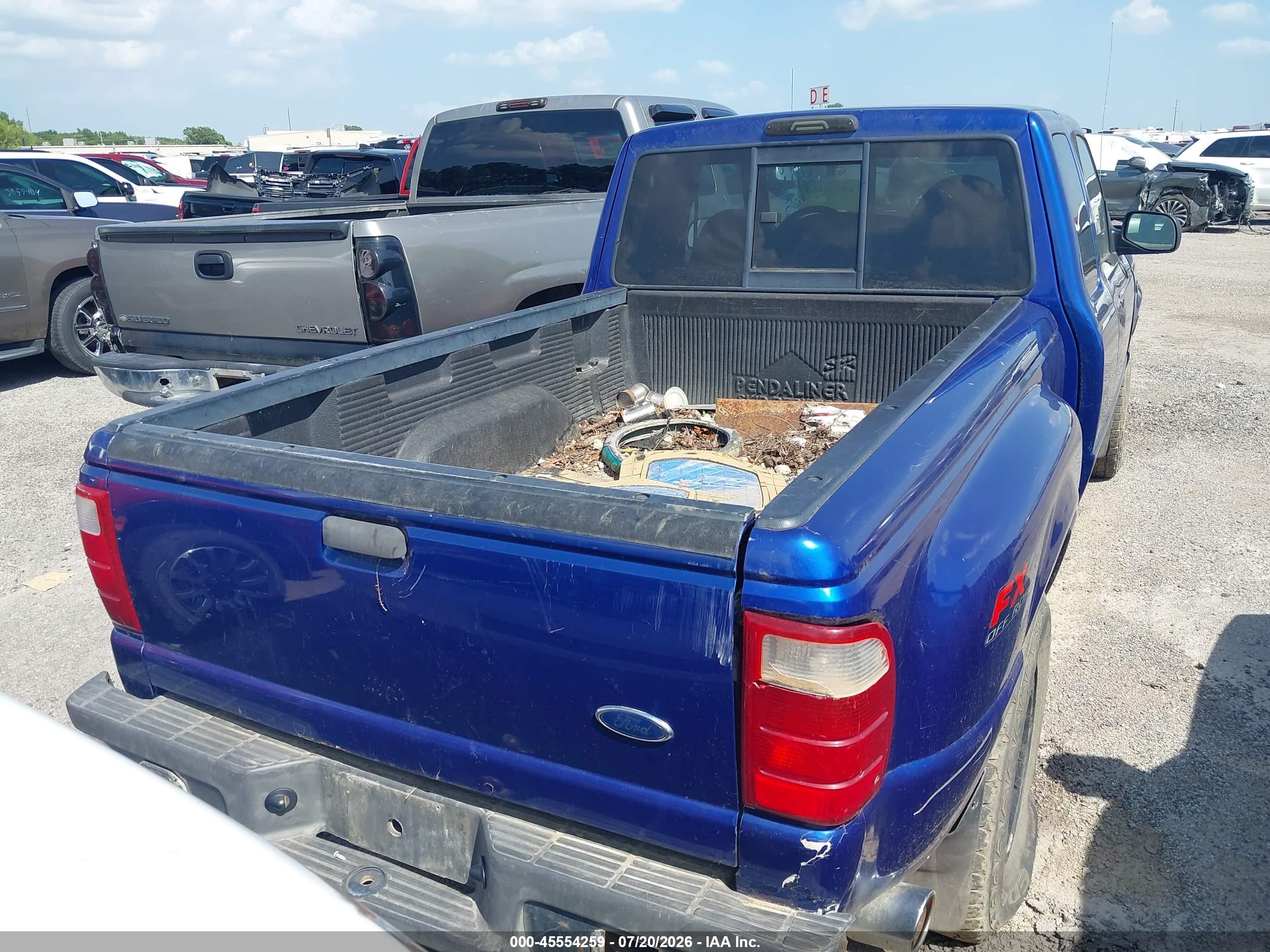 2003 Ford Ranger Edge/xlt Blue vin: 1FTZR45E43PA63557