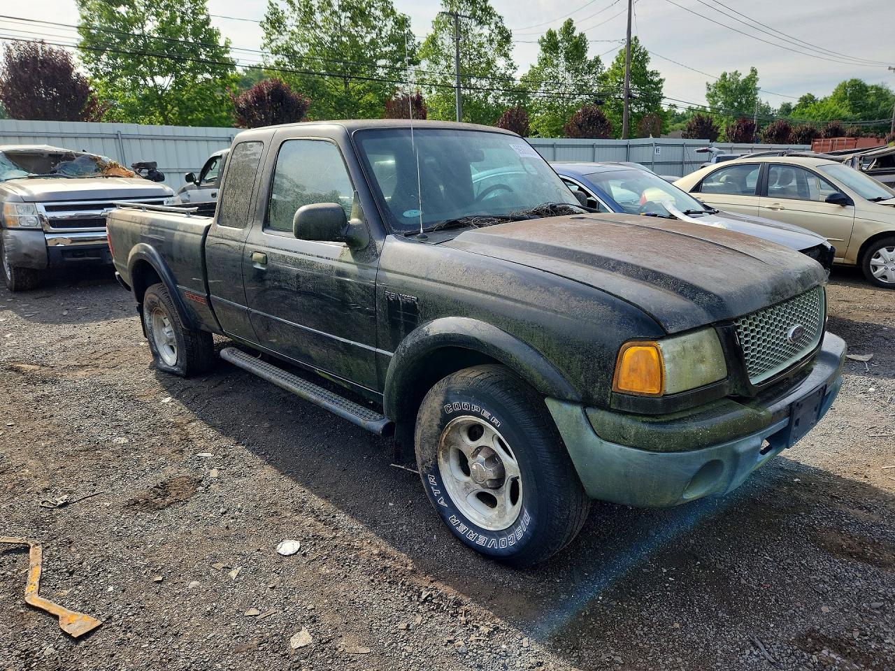 2003 Ford Ranger Super Cab Black vin: 1FTZR45E43TA07948