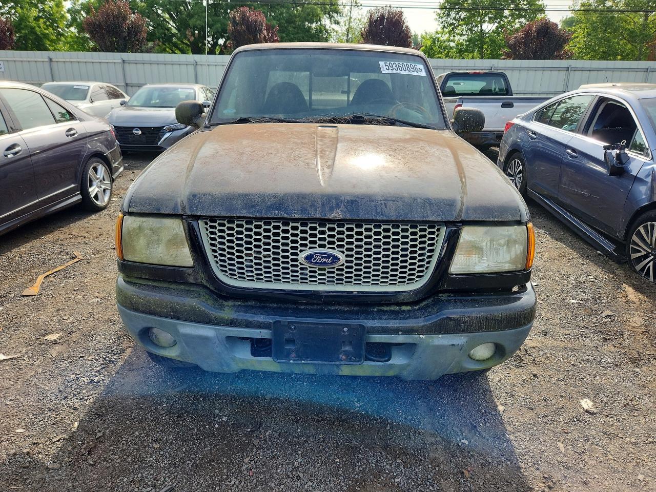 2003 Ford Ranger Super Cab Black vin: 1FTZR45E43TA07948