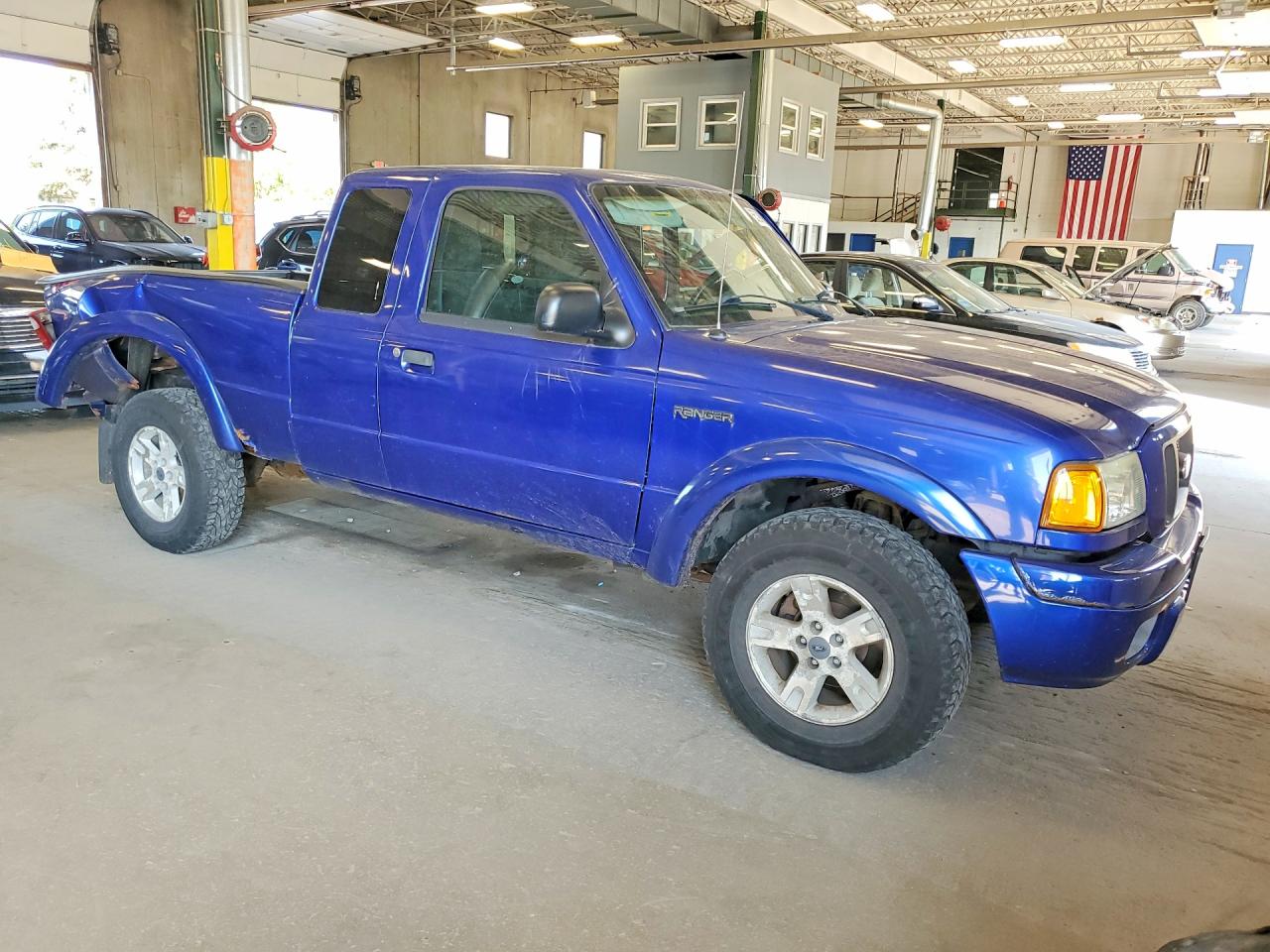 2004 Ford Ranger Super Cab Blue vin: 1FTZR45E44PA39308
