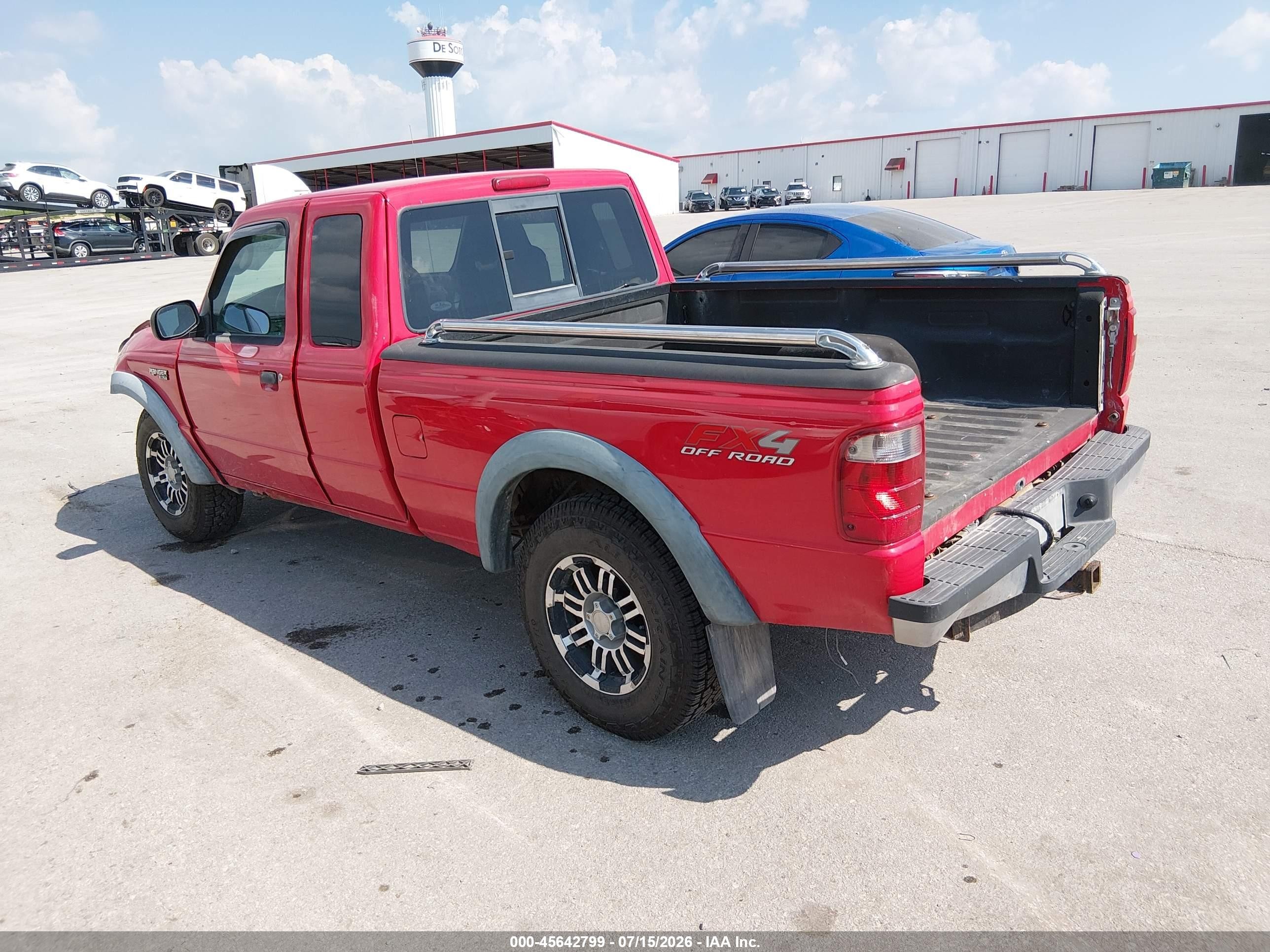 2004 Ford Ranger Super Cab Red vin: 1FTZR45E44PB04075