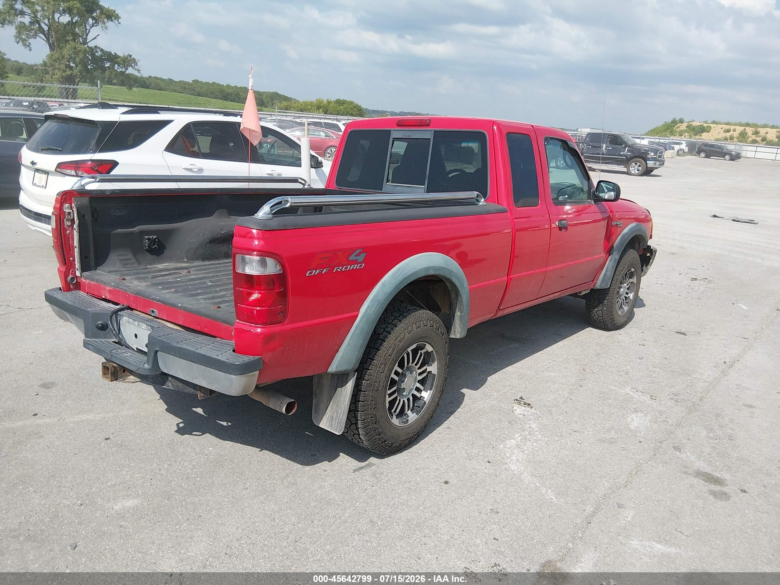 2004 Ford Ranger Super Cab Red vin: 1FTZR45E44PB04075
